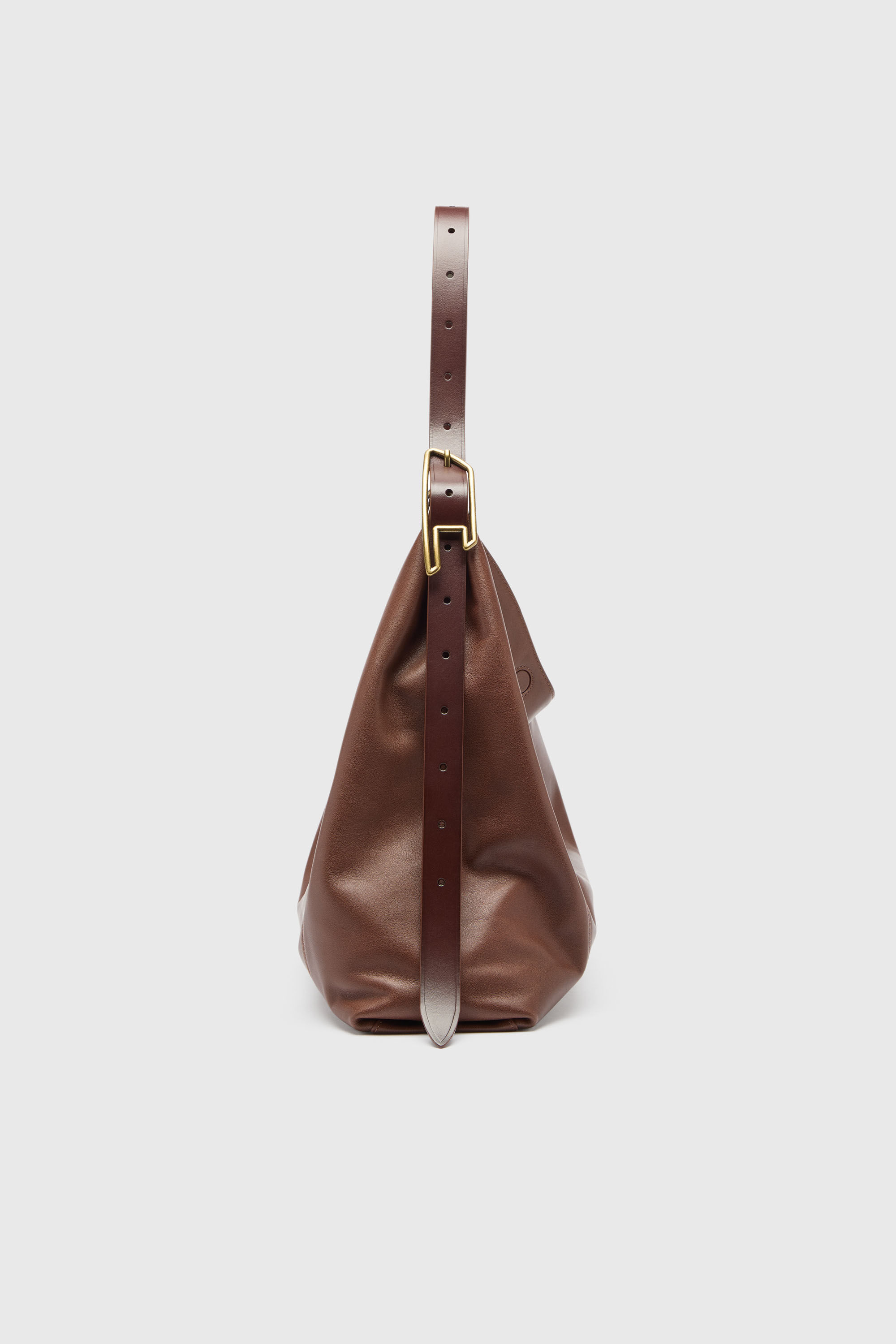 Diesel - D-LINE HOBO L, D-Line Borsa hobo in pelle Donna in Marrone - 4