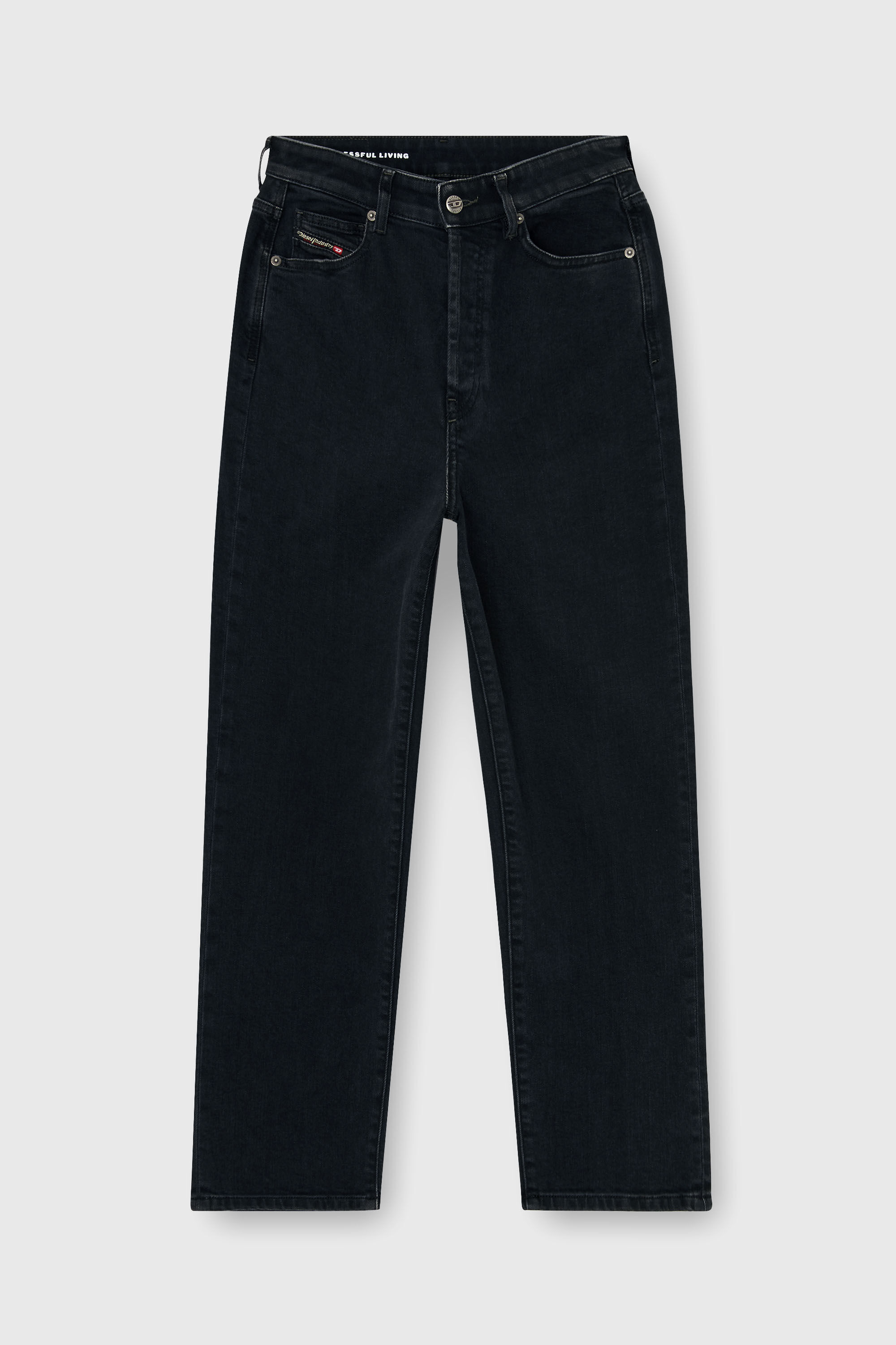 Diesel - Regular Jeans 1981 D-Went 09N89 Donna, Nero/Grigio scuro - Image 6