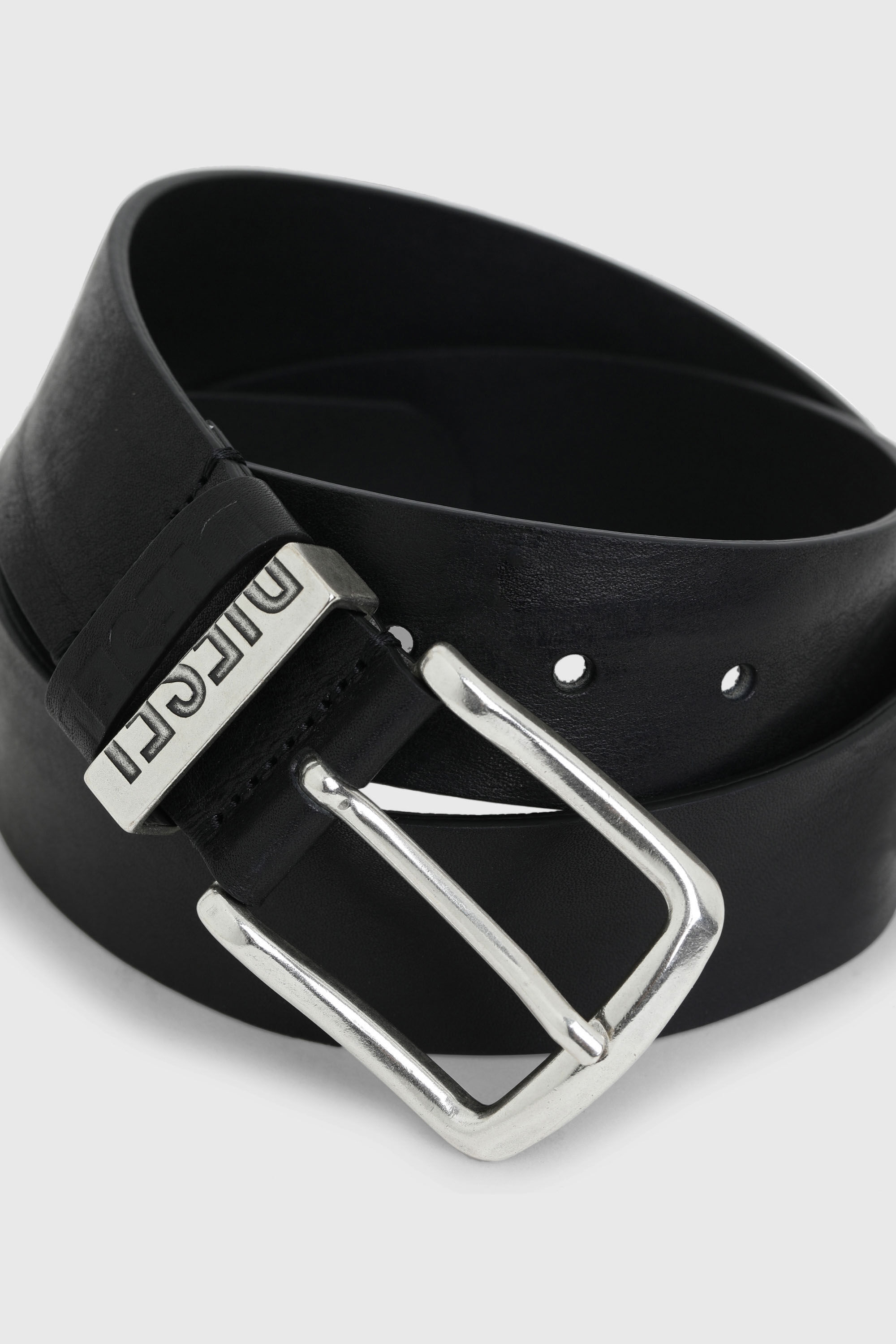 Diesel - B-VISIBLE, Cintura 3.9 cm con passanti a contrasto Uomo in Nero - 2