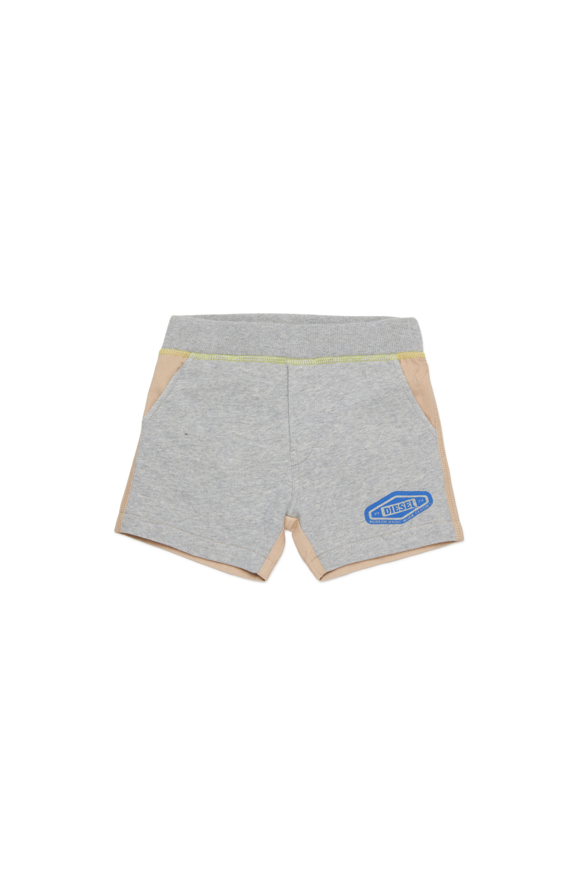 Diesel - POLFIB, Shorts in jersey e gabardine Uomo in Grigio - 1