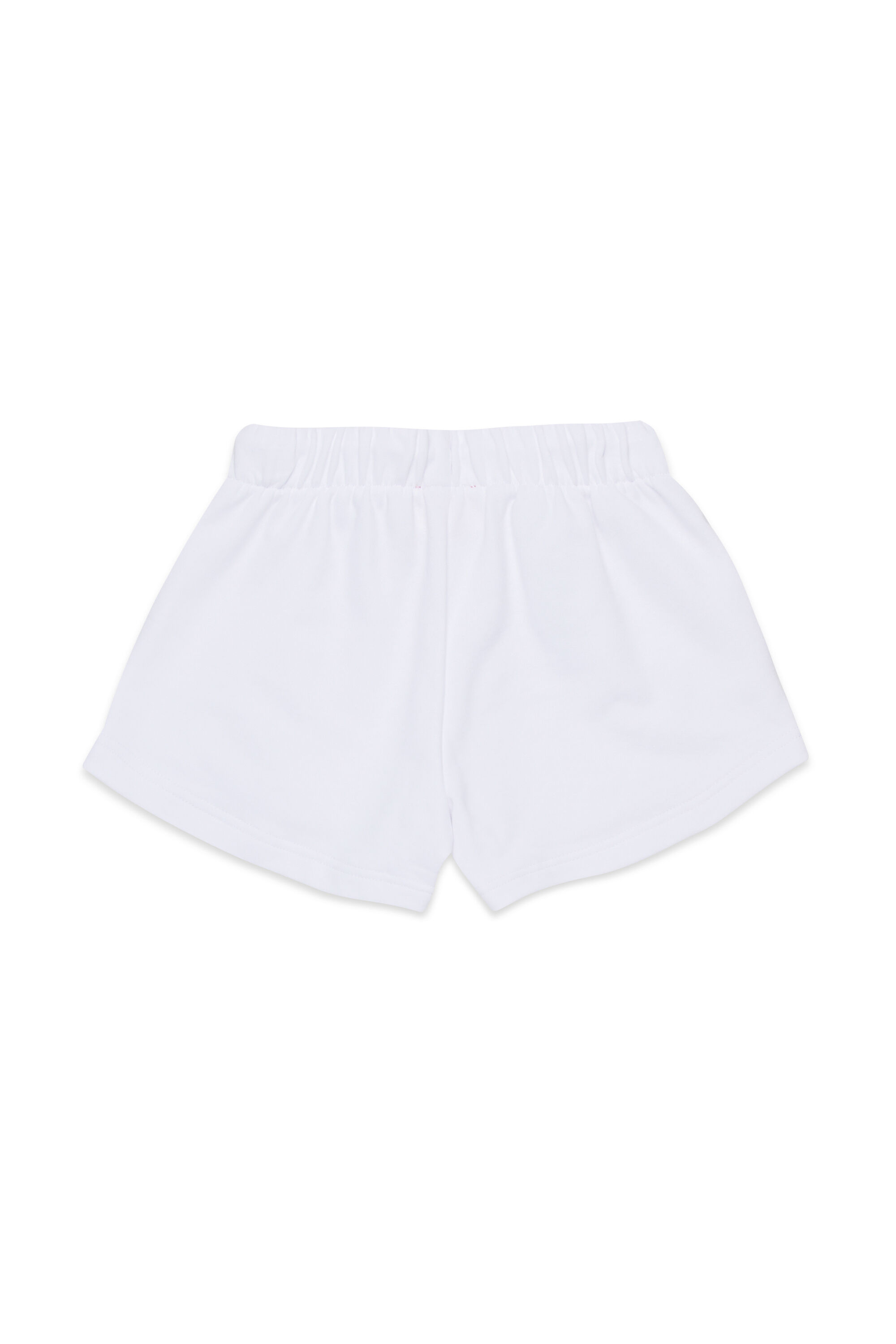 Diesel - PAGL, Shorts sportivi con logo Oval D cut-out Donna in Bianco - 2