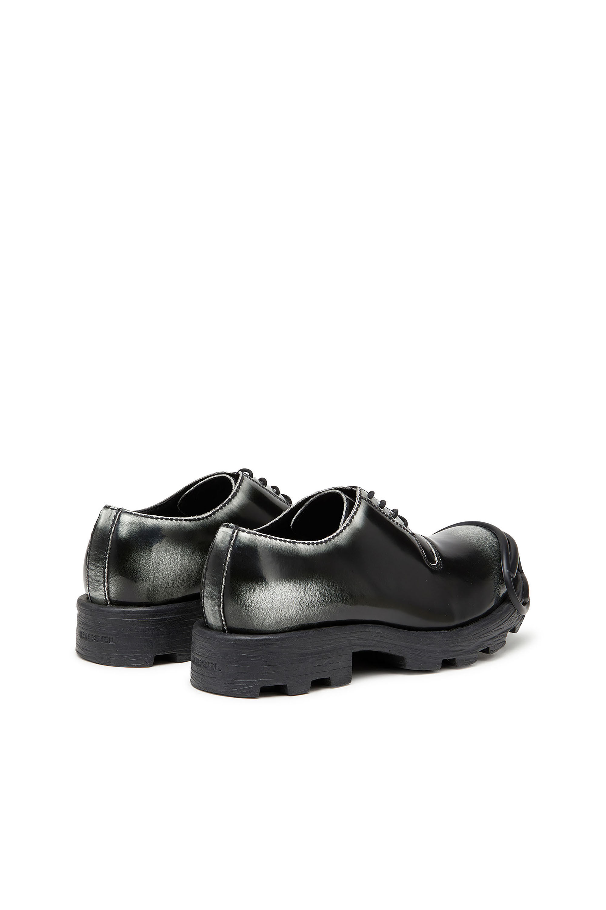 Diesel - D-HAMMER SO D, D-Hammer-Scarpa Derby in pelle lucida bicolore Uomo in Multicolor - 3