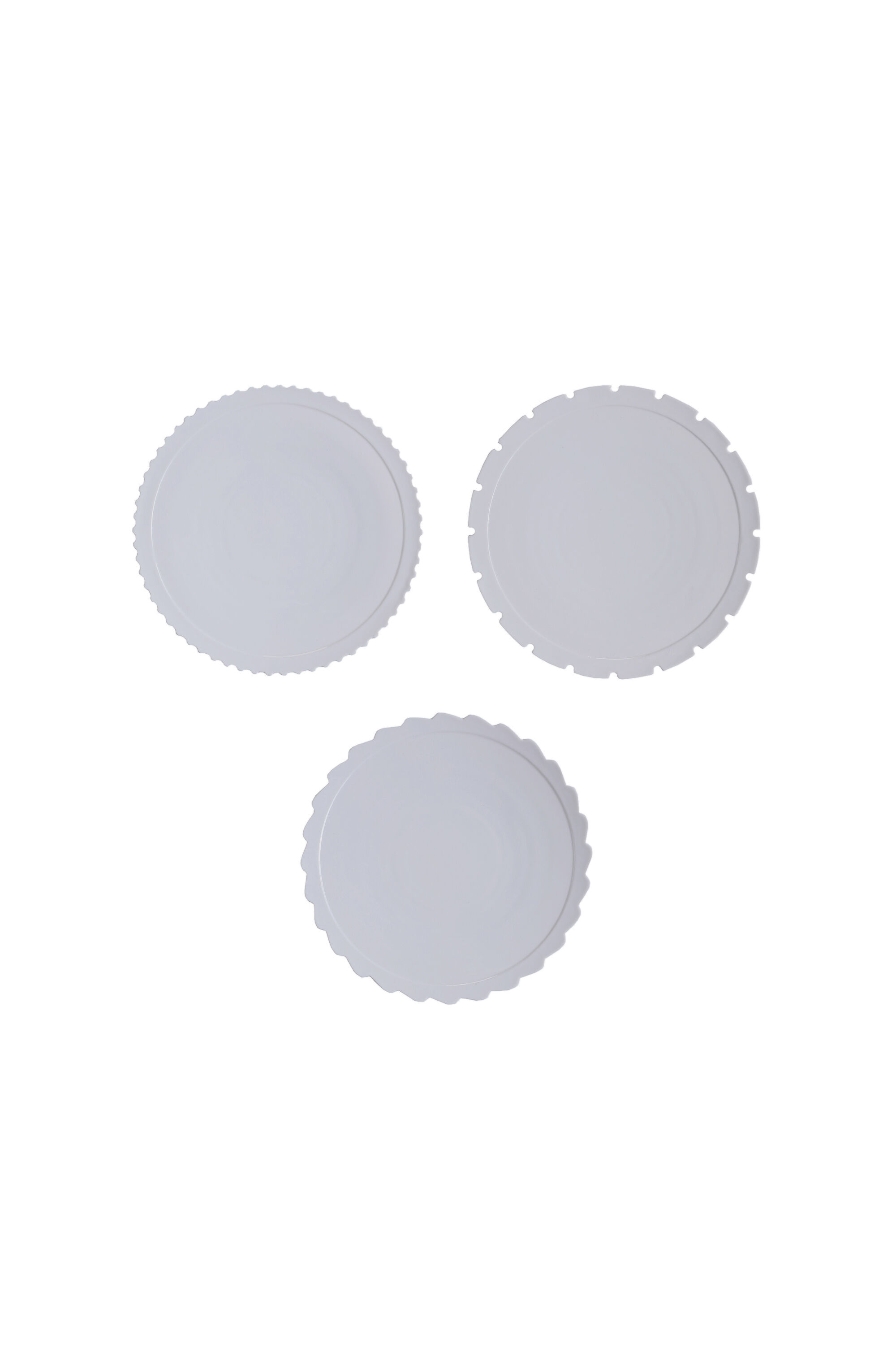 Diesel - 10915 MACHINE COLLEC, Set di tre piatti piani in porcellana Unisex in Bianco - 1