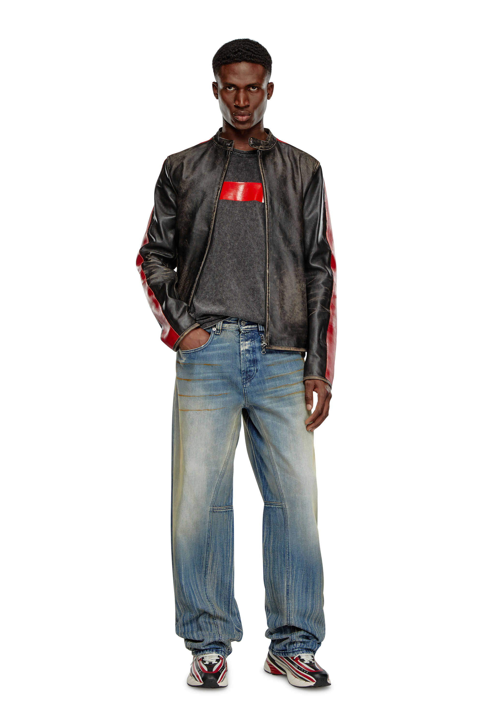 Chiodo jeans uomo clearance