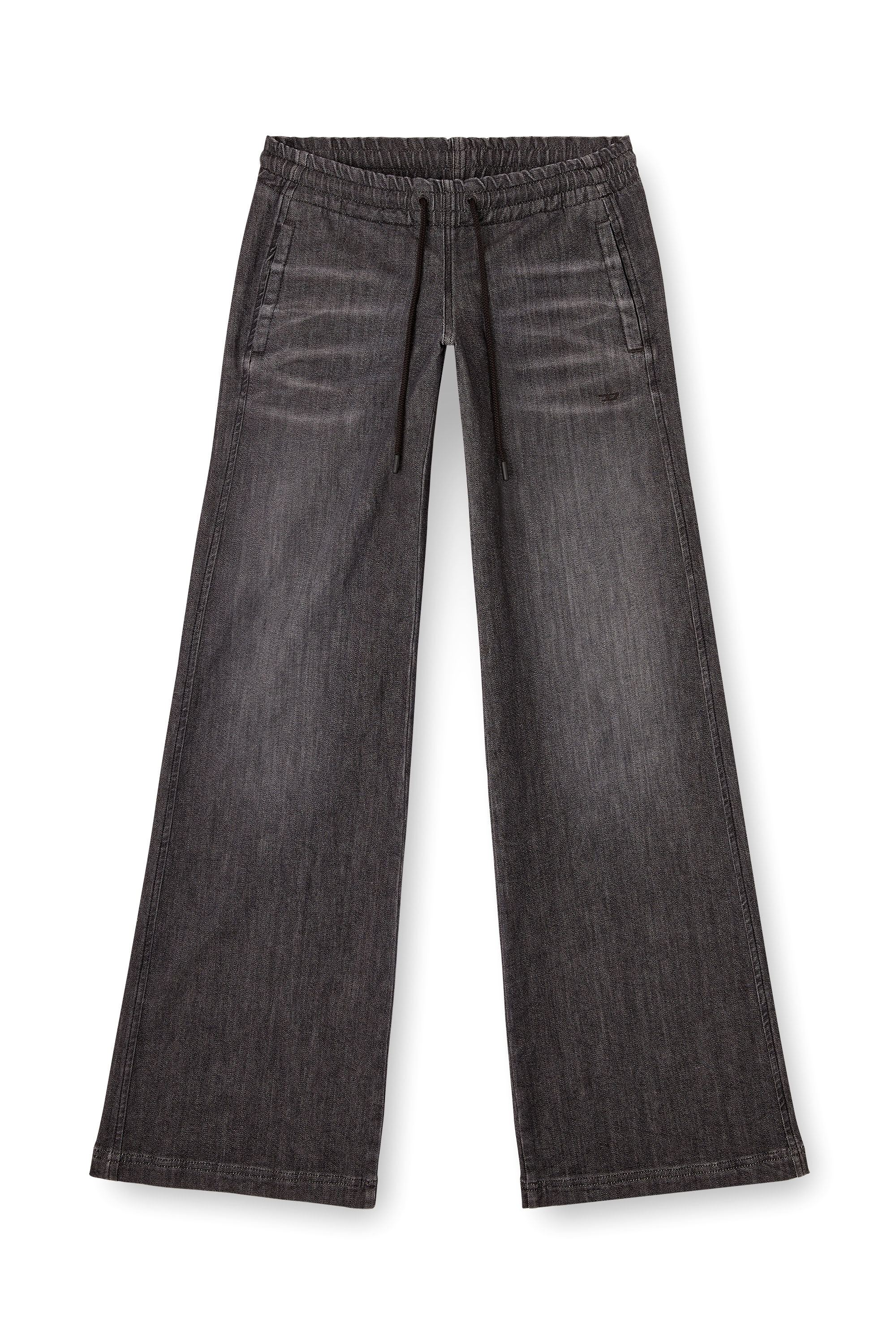Diesel - Relaxed 2078 D-Ainty Joggjeans® 09M66 Donna, Nero/Grigio scuro - Image 2