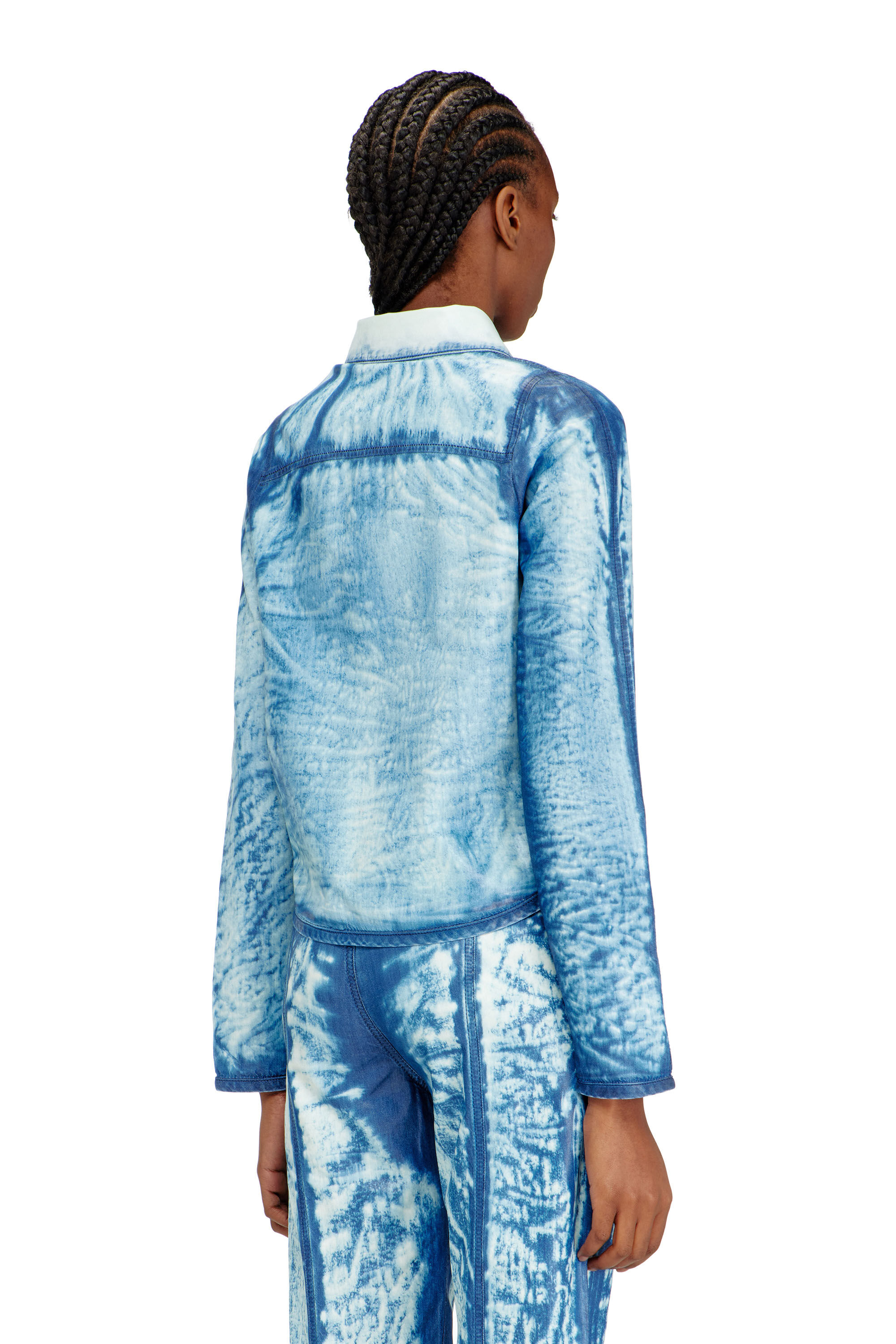 Diesel - DE-LYRIA-FSI, Camicia in denim lyocell effetto X-Ray Donna in Blu - 4