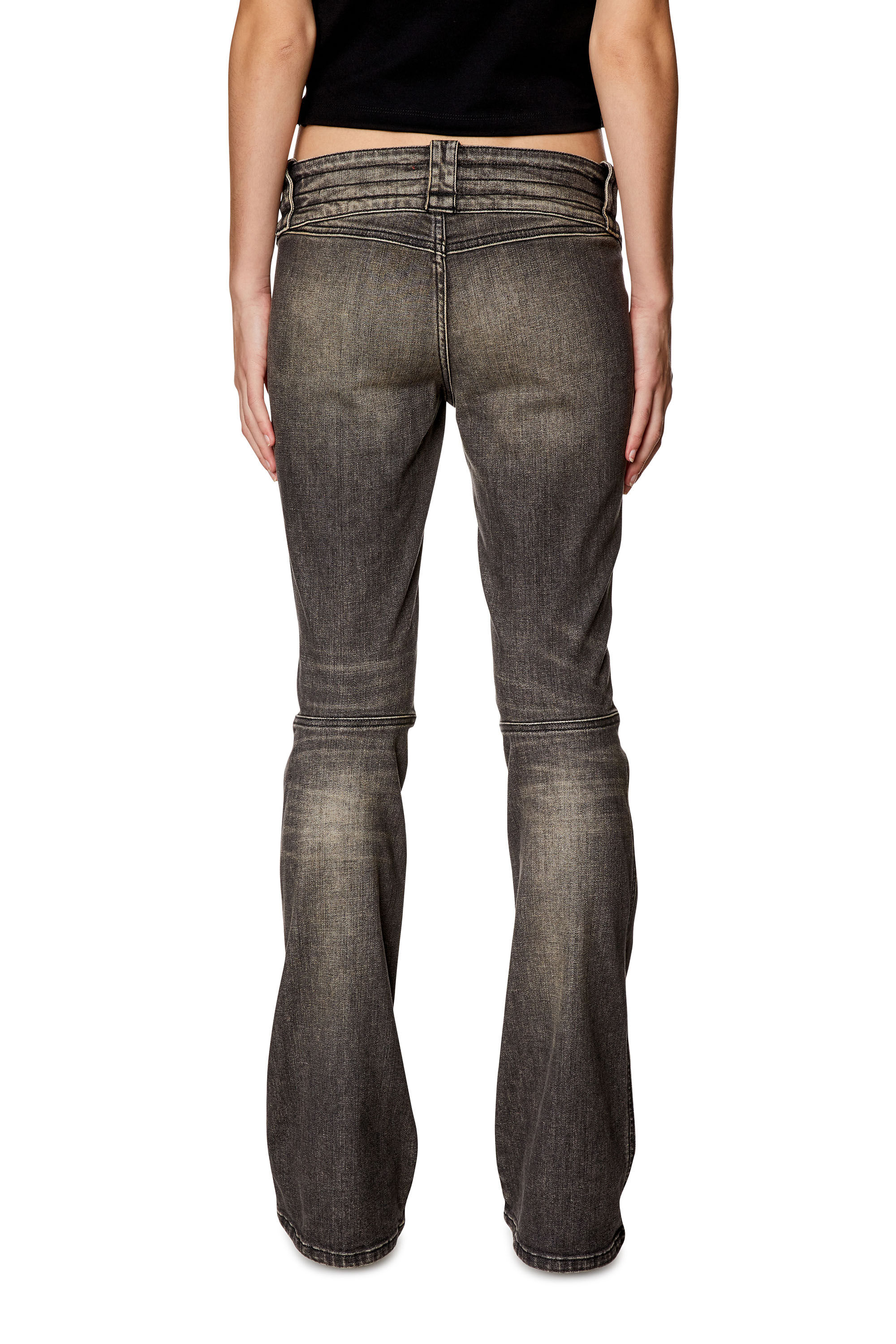 Diesel - Bootcut and Flare Jeans Belthy 0JGAL, Nero/Grigio scuro - Image 4