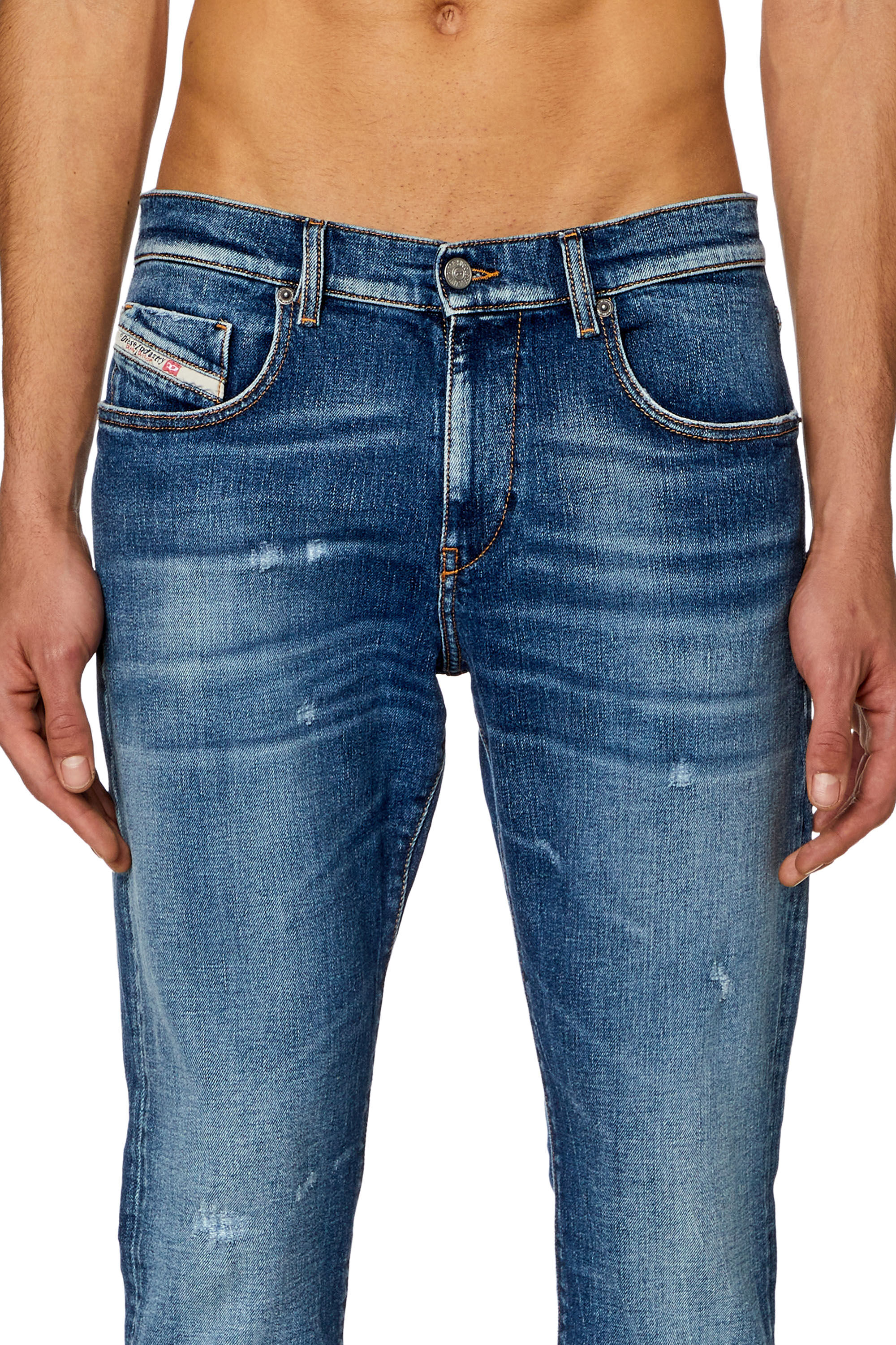 Diesel - Slim Jeans 2019 D-Strukt 007T3, Blu medio - Image 5