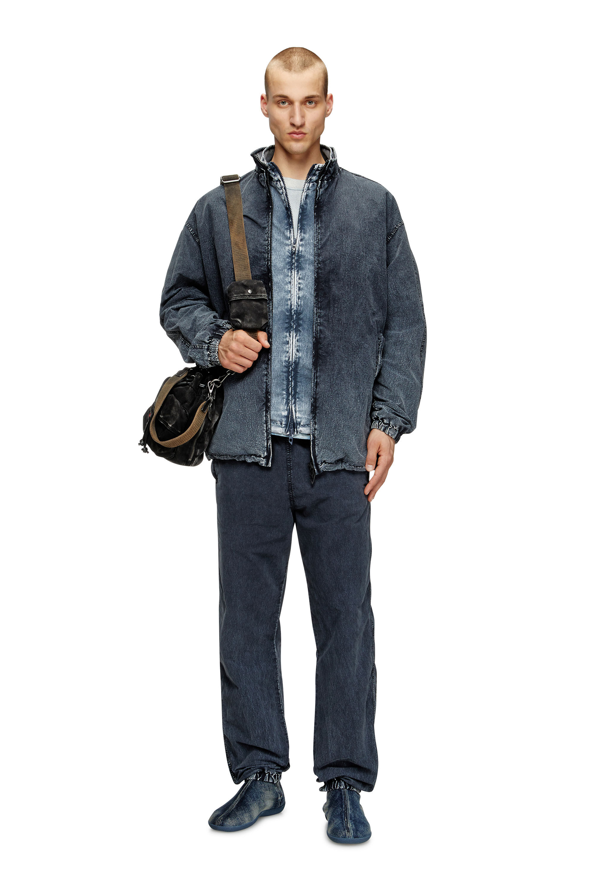 Diesel - J-WILSON, Giacca in nylon Taslan riciclato Uomo in Nero - 1