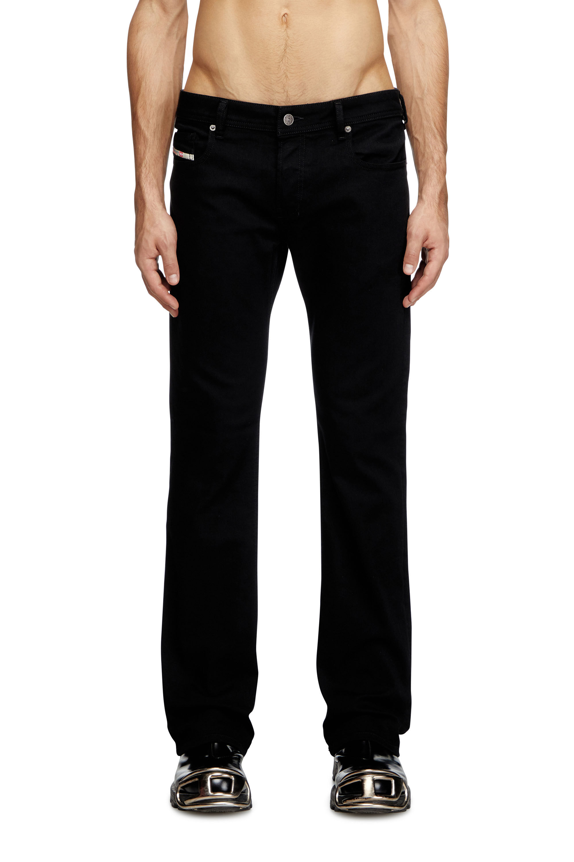 Diesel - Bootcut Jeans 2007 Zatiny 0688H Uomo, Nero/Grigio scuro - Image 3