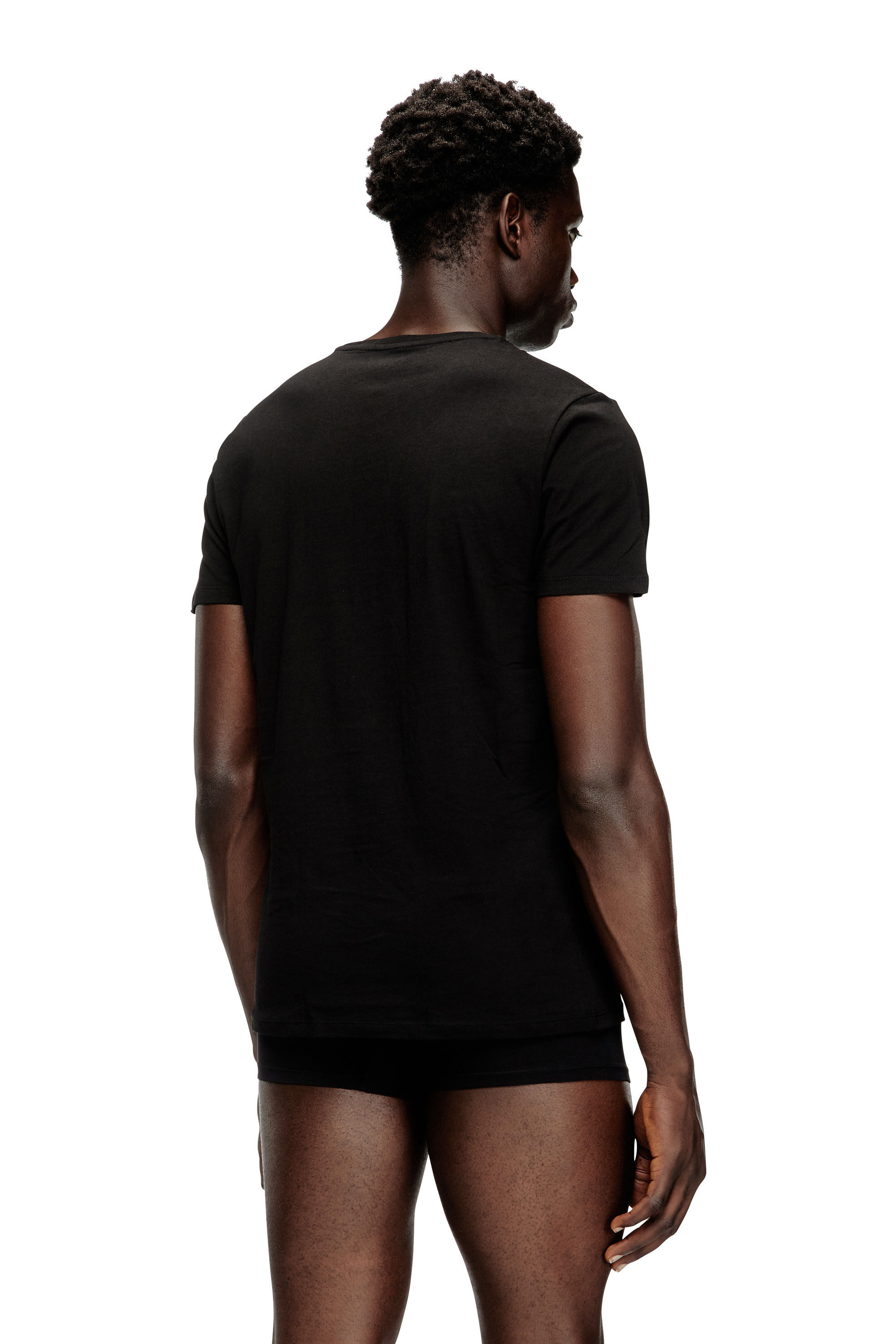 Diesel - UMTEE-MICHAEL3PACK, Set da tre di T-shirt con scollo a V Uomo in Nero - 4