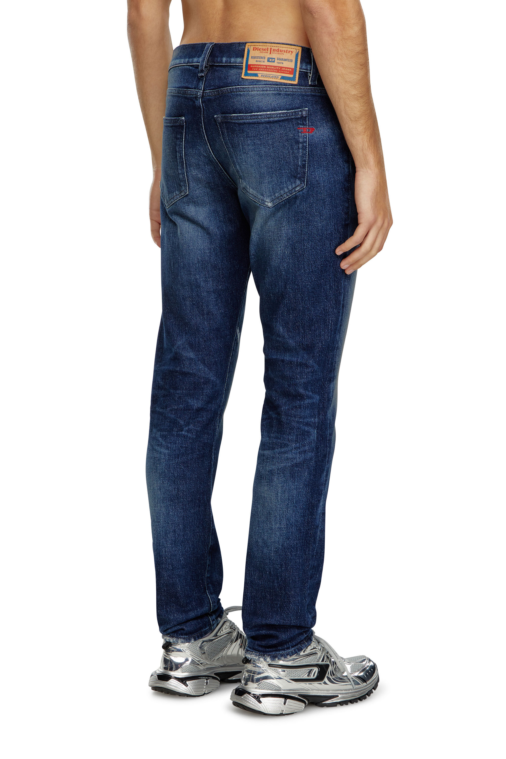 Diesel - Uomo Slim Jeans 2019 D-Strukt 09J56, Blu Scuro - Image 4