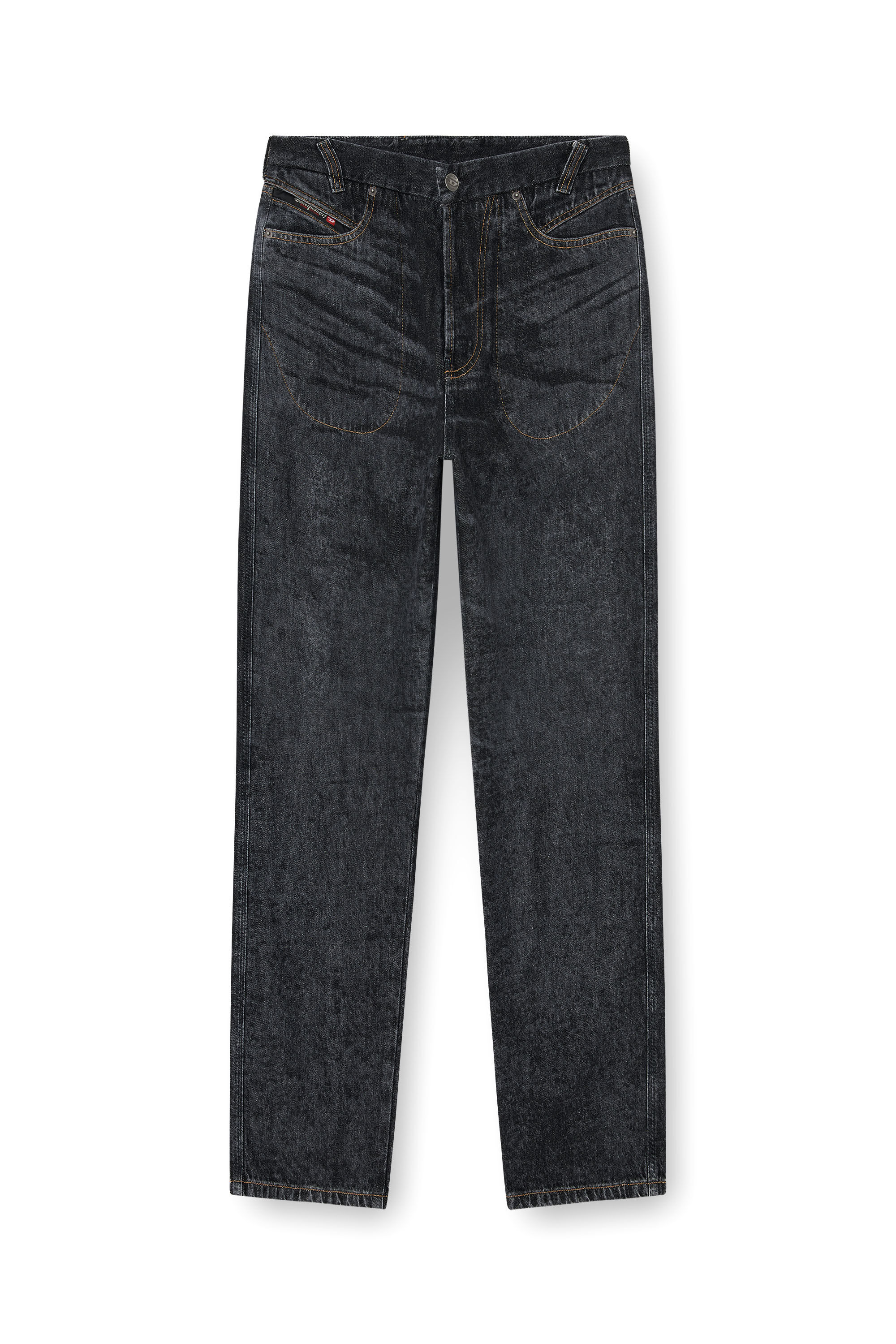 Diesel - Relaxed Jeans D-Marcus 09Q24 Uomo, Nero/Grigio scuro - Image 6