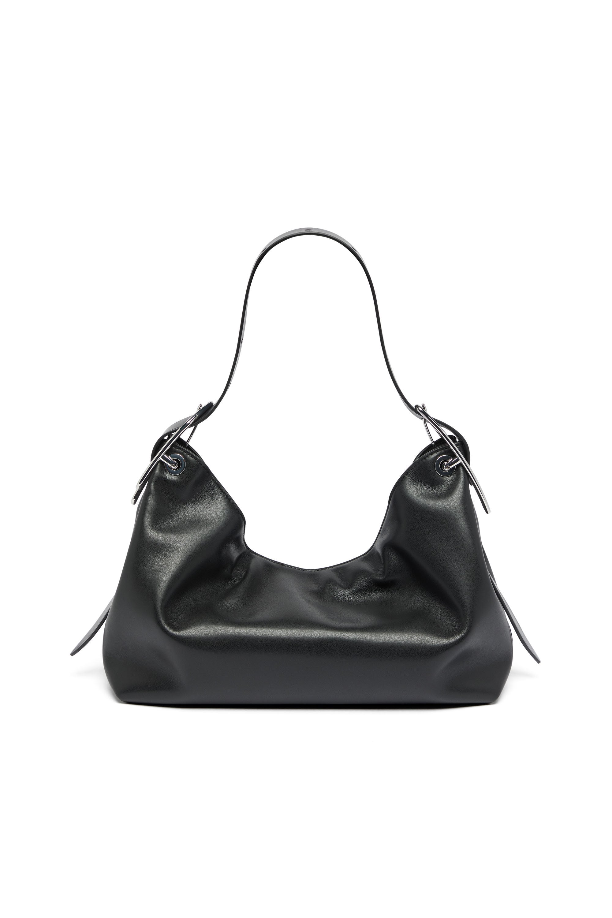 Diesel - D-LINE HOBO S, Woman's D-Line-Leather shoulder bag in Black - 3
