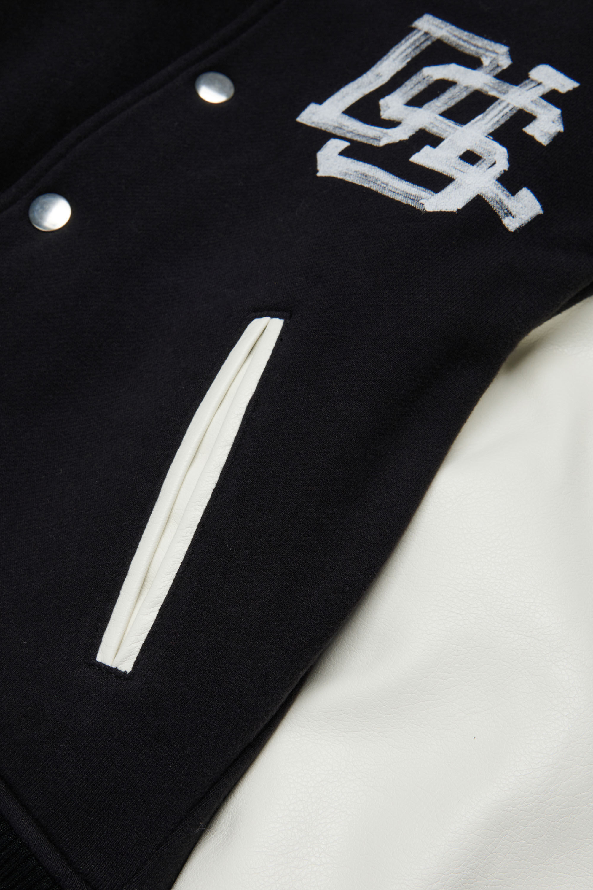 Diesel - JBAND, Giacca varsity colour-block Uomo in Nero - 4