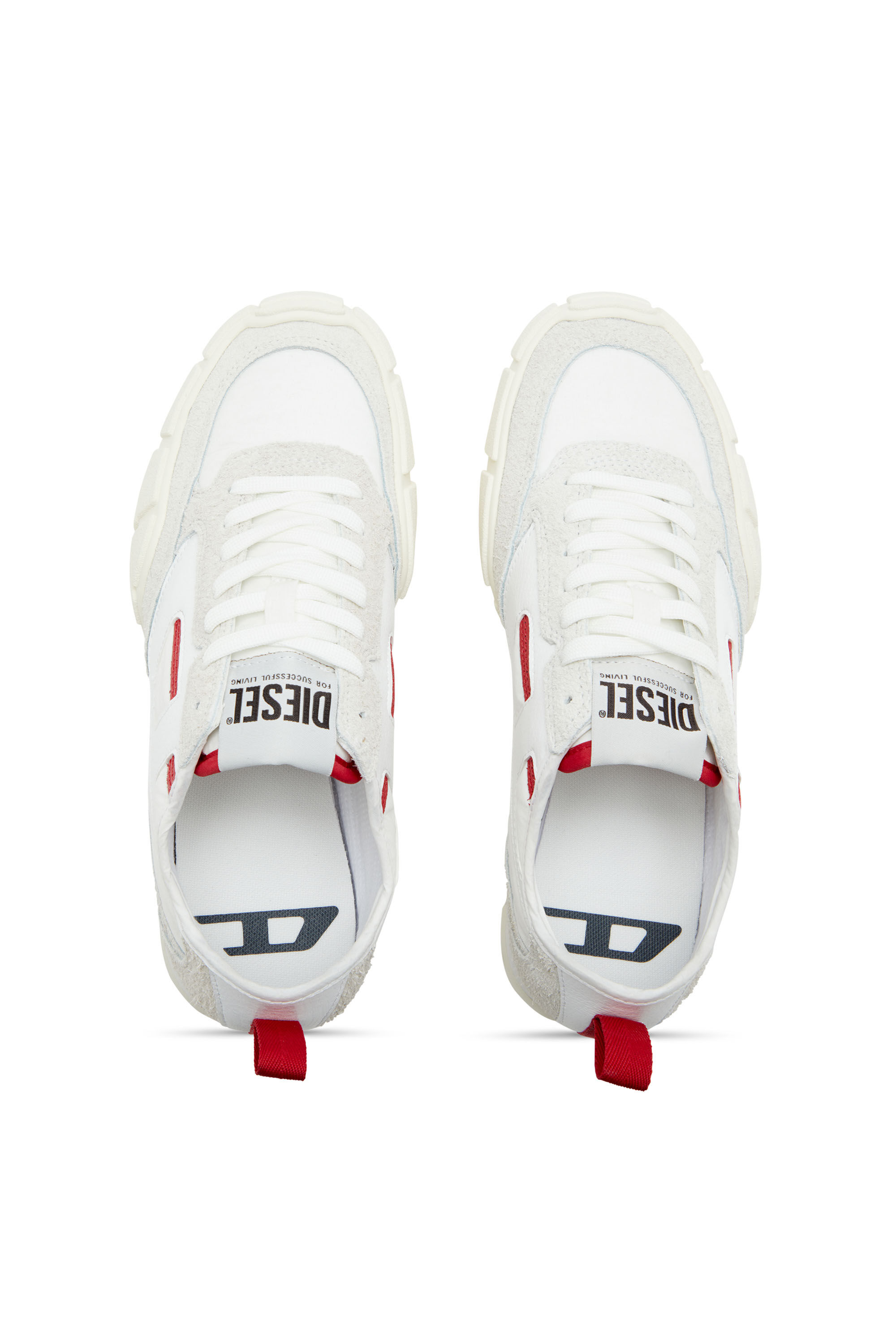 Diesel - S-PAGODHA LOW W, Sneaker in pelle, suede e ripstop Donna in ToBeDefined - 4