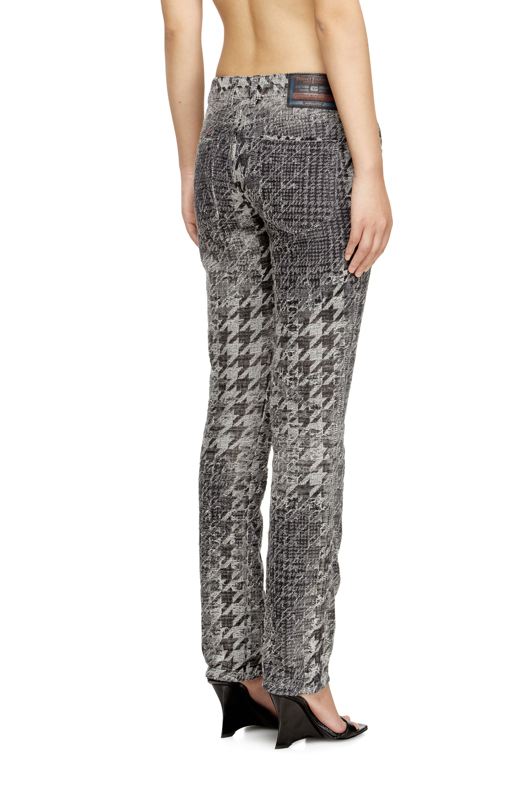 Diesel - Slim Jeans 1992 D-Jiann 0CEBN Donna, Nero/Grigio scuro - Image 4