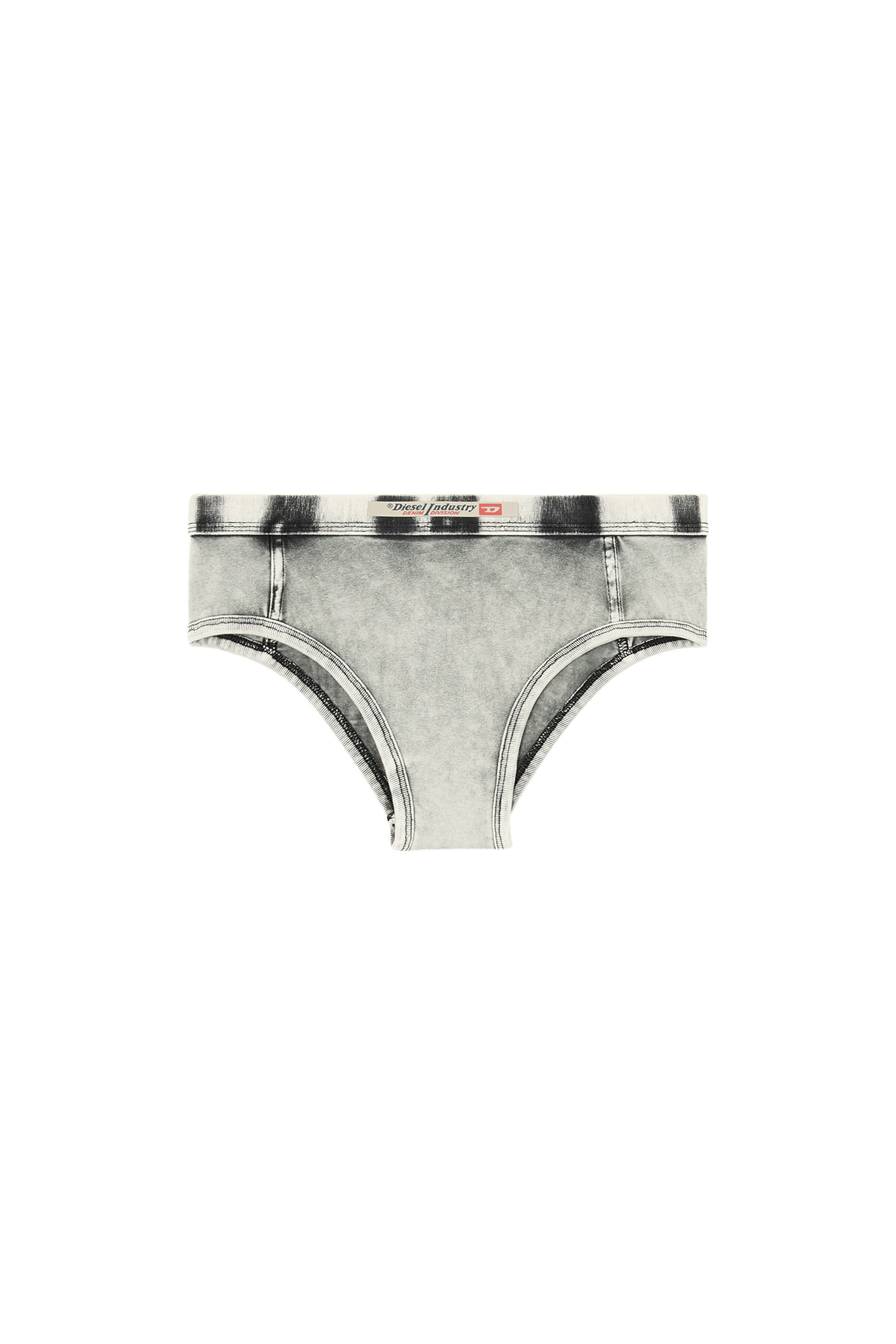 Diesel - HIPSTER-DNM, Culotte in jersey effetto denim Donna in Grigio - 2