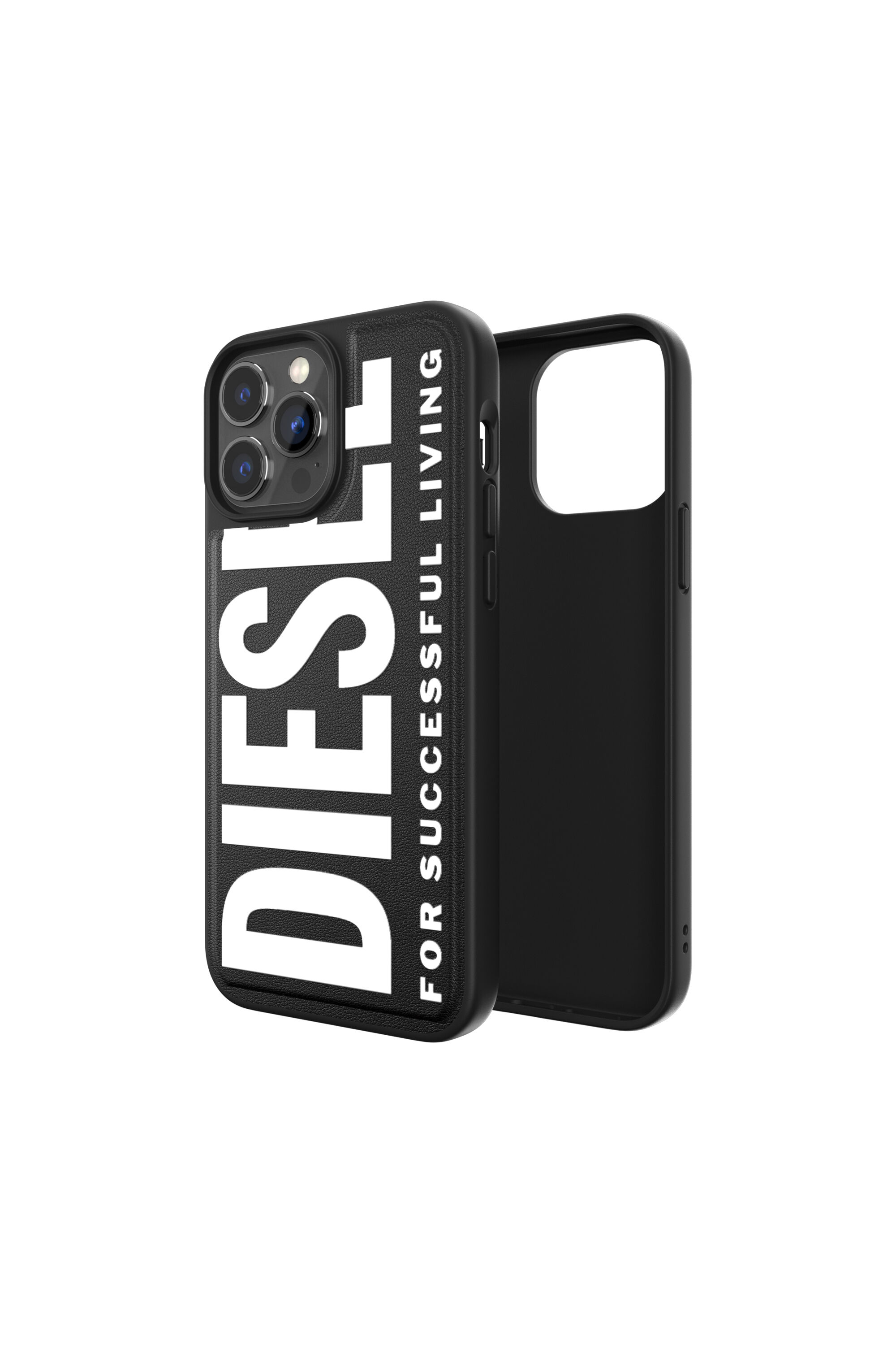 Diesel - 48258 STANDARD CASE, Custodia sagomata per P40 iPhone 13 Pro Max Unisex in Nero - 1