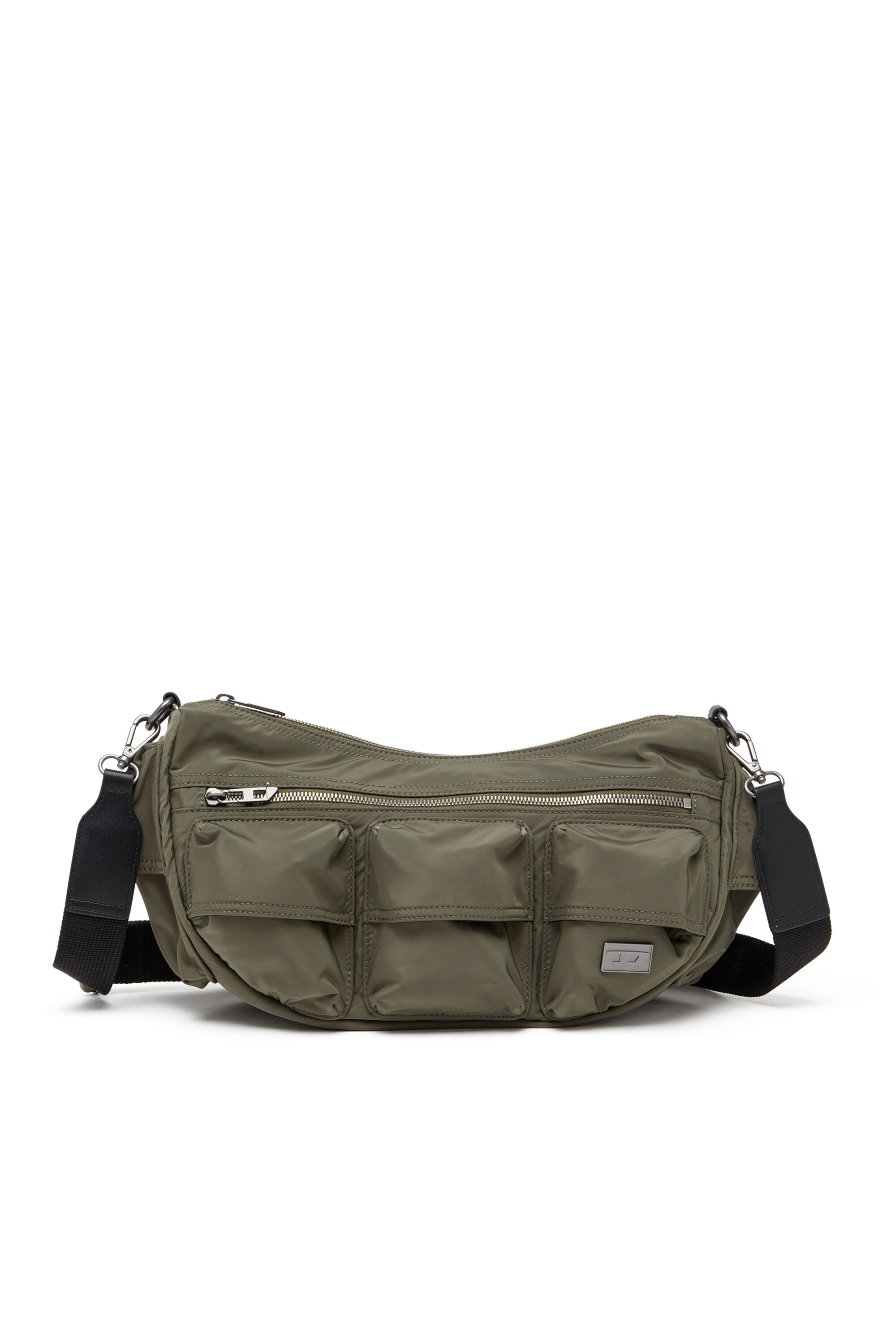 Diesel - MULTI-PKTS SHOULDER BAG X, Borsa multitasche in tessuto utility Unisex in Verde - 1