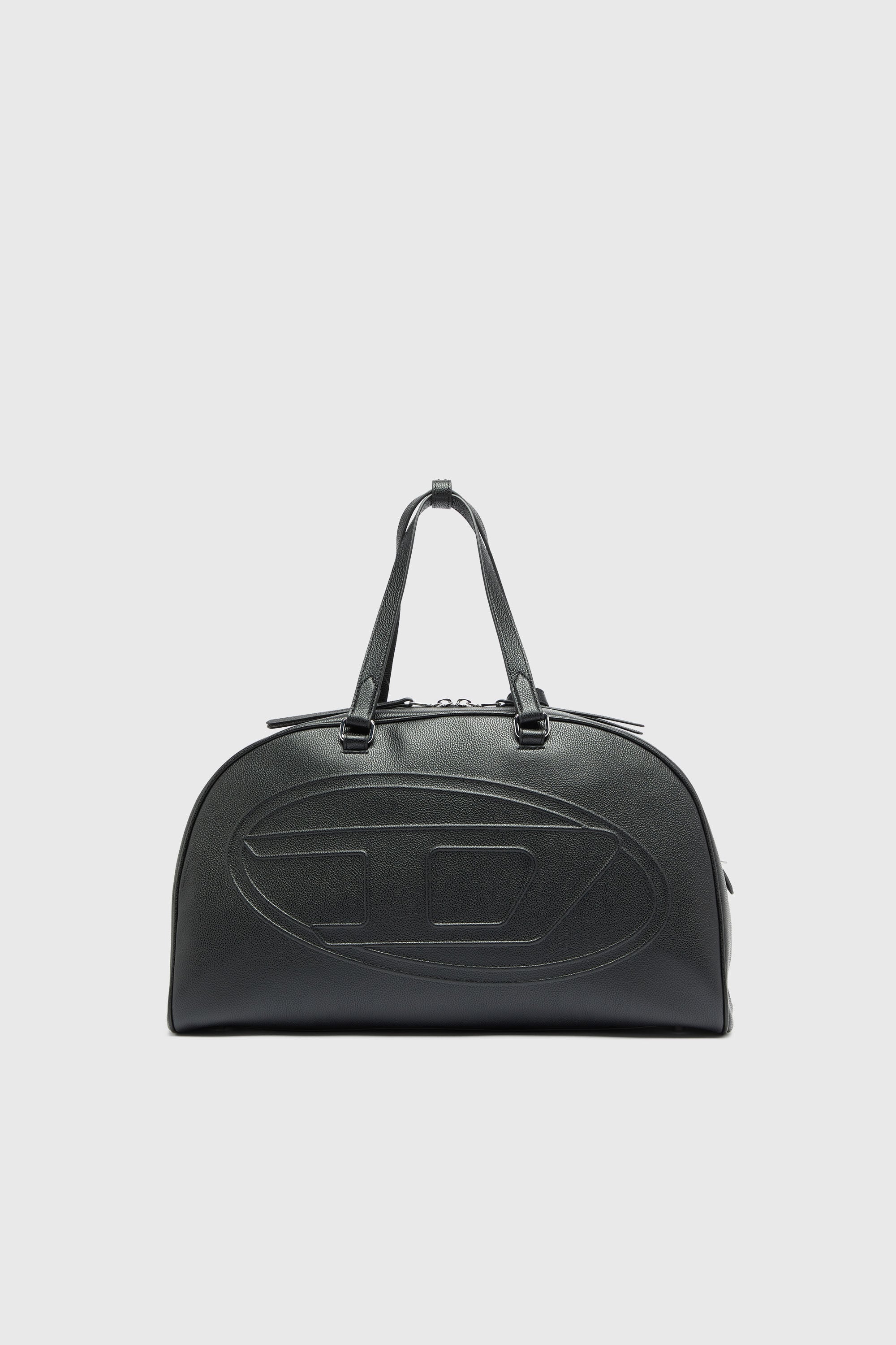 Diesel - 1DR DOME DUFFLE, 1DR Dome - Borsa da viaggio in pelle con Logo Oval D Unisex in Nero - 1