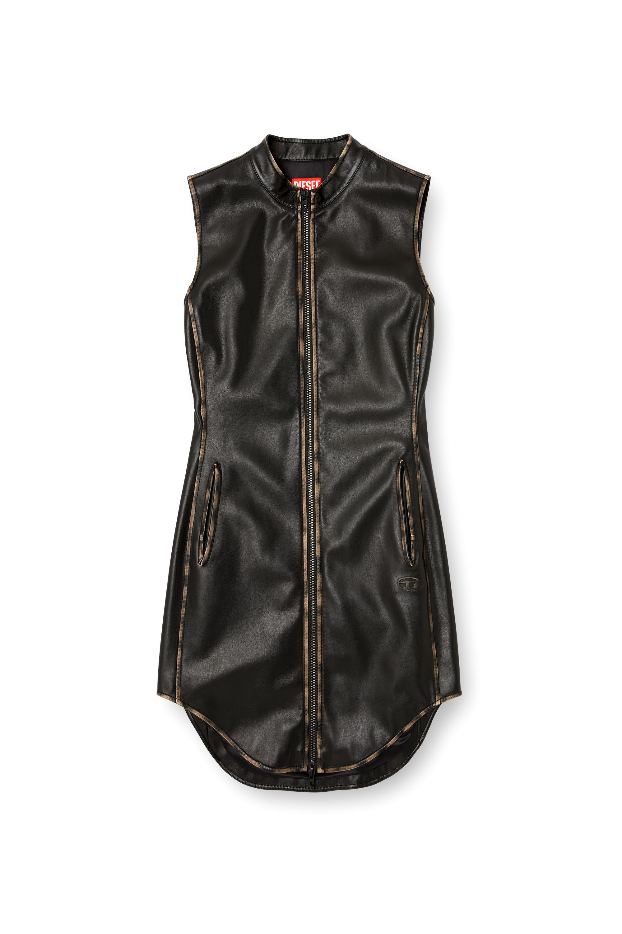 Diesel - D-ENEAS, Abito in tessuto tecnico distressed Donna in Multicolor - 2