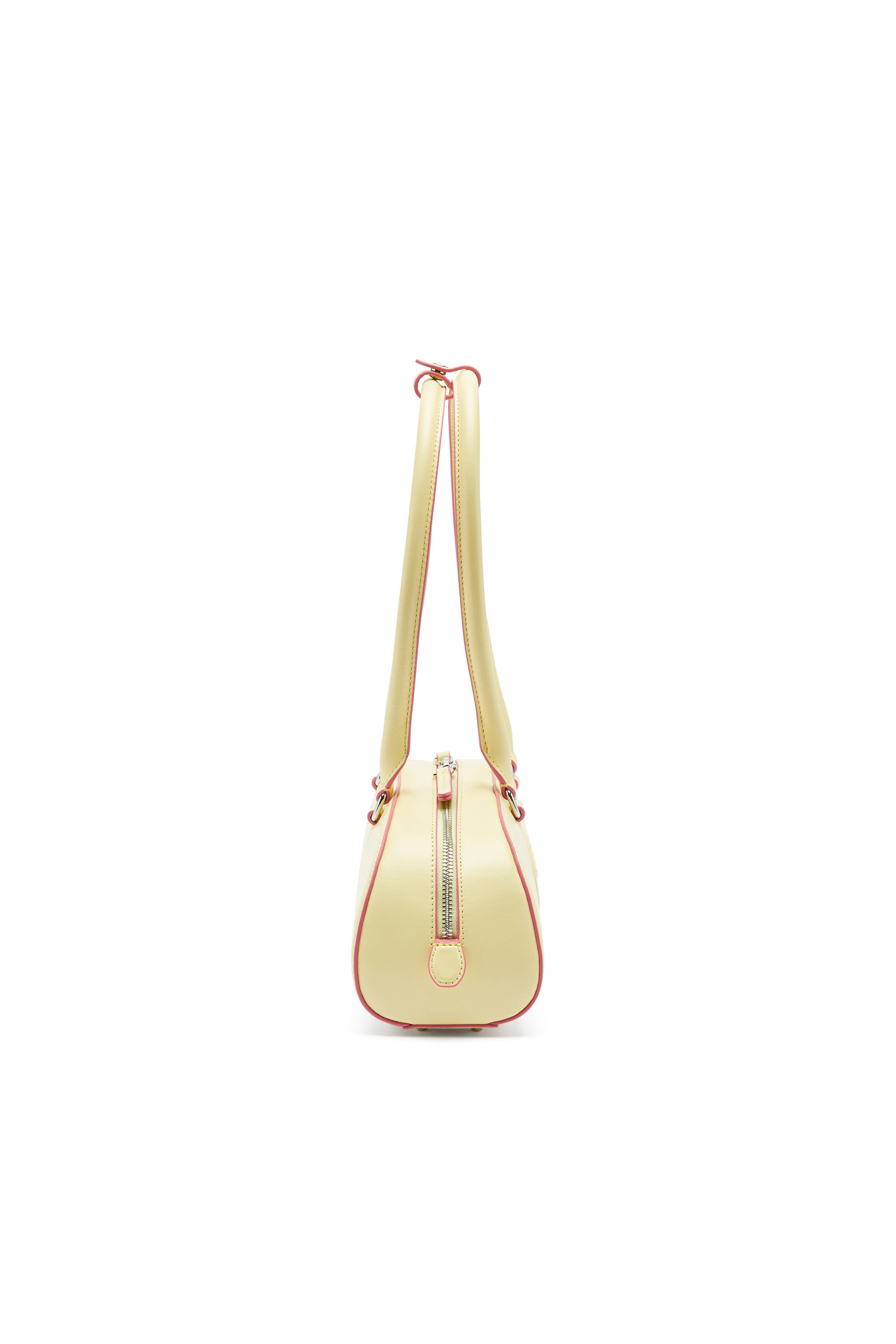 Diesel - 1DR DOME SHOULDER EW, 1DR Dome - Borsa bowling rettangolare in pelle Donna in Giallo - 4