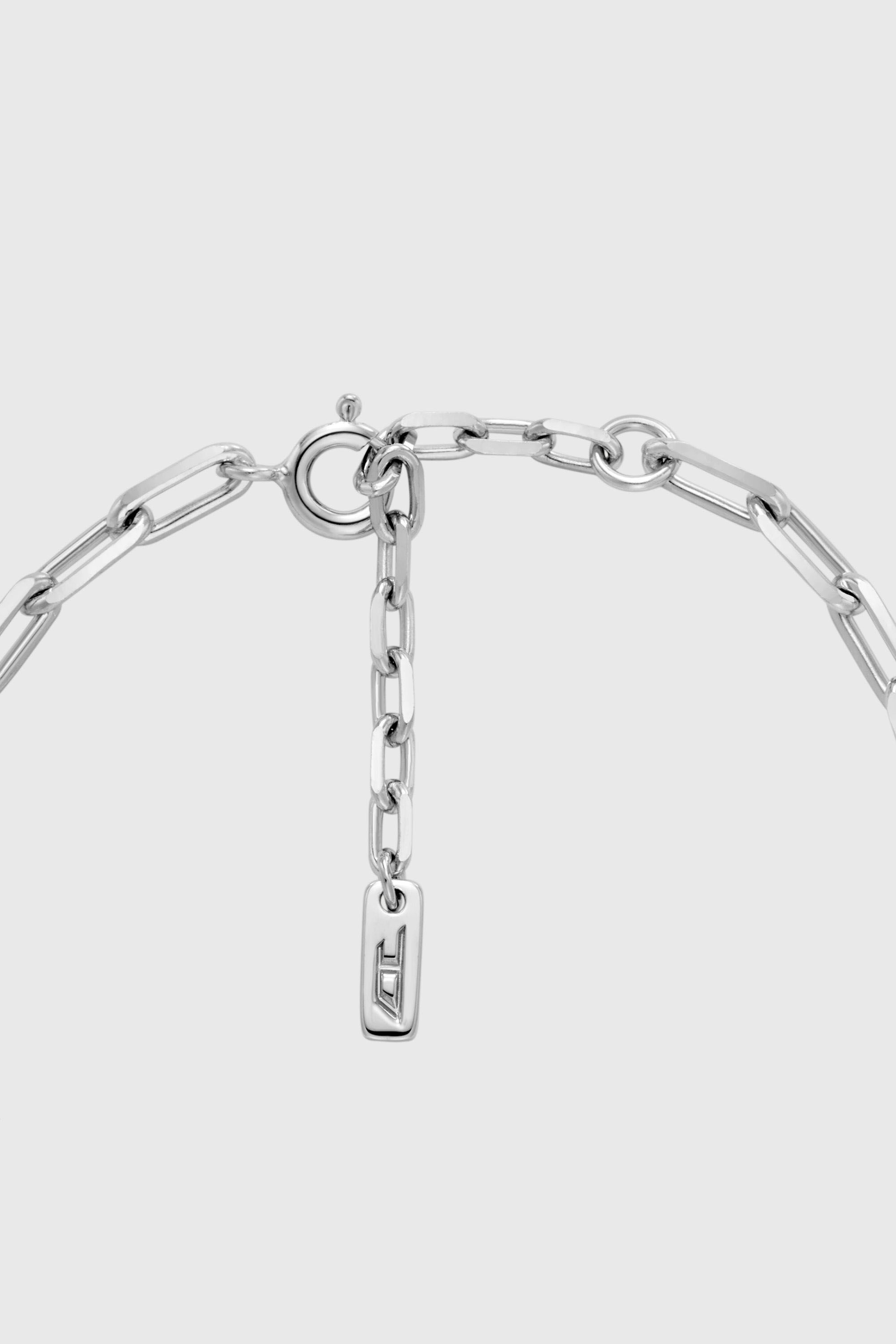 Diesel - DL1363040 STERLING SILVER JEWEL, Bracciale a catena in argento sterling Unisex in Argento - 2