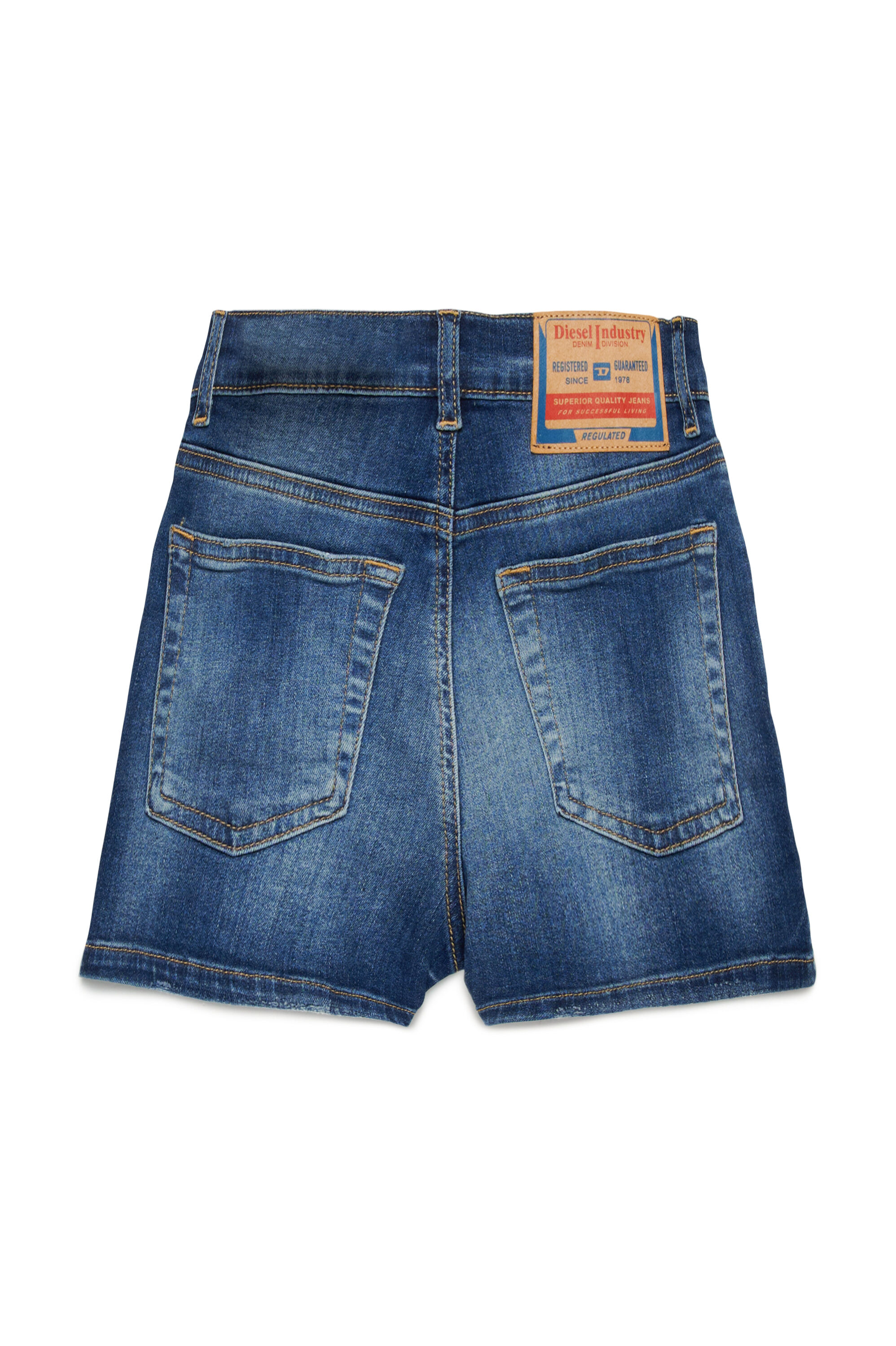 Diesel - PBOYSHORT-S, Shorts in denim rip&repair Donna in Blu - 2