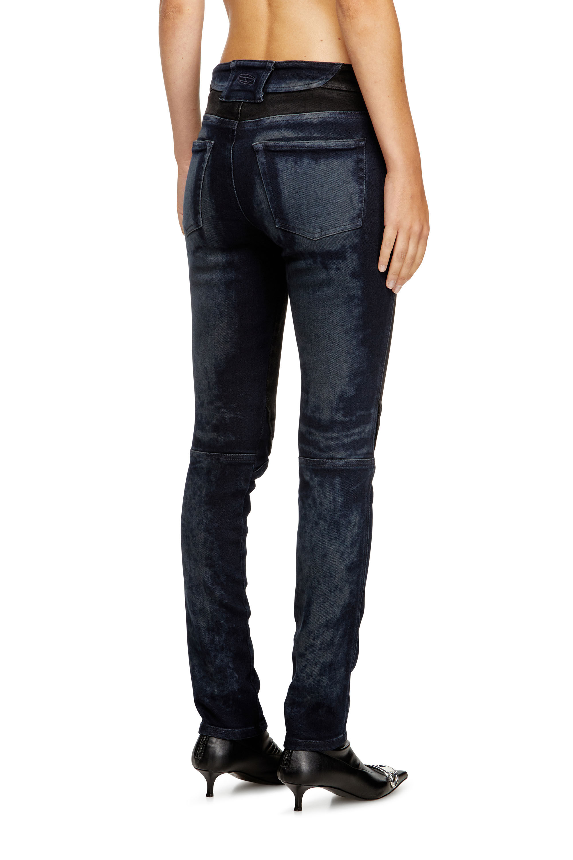 Diesel - Slim Jeans D-Bikee 09M92 Donna, Blu Scuro - Image 3