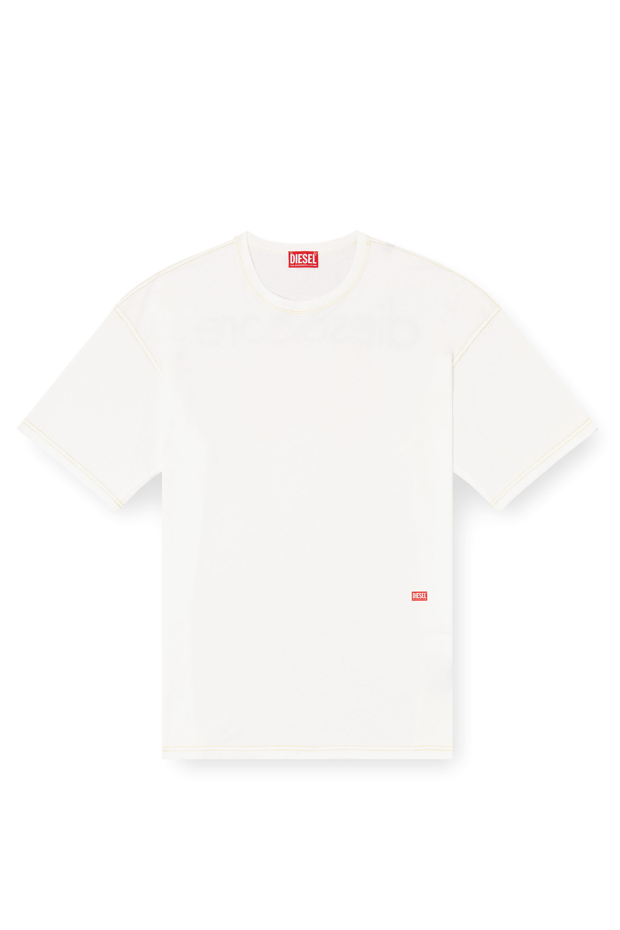 Diesel - T-BOXT-R18, T-shirt con stampa mela Uomo in Bianco - 2