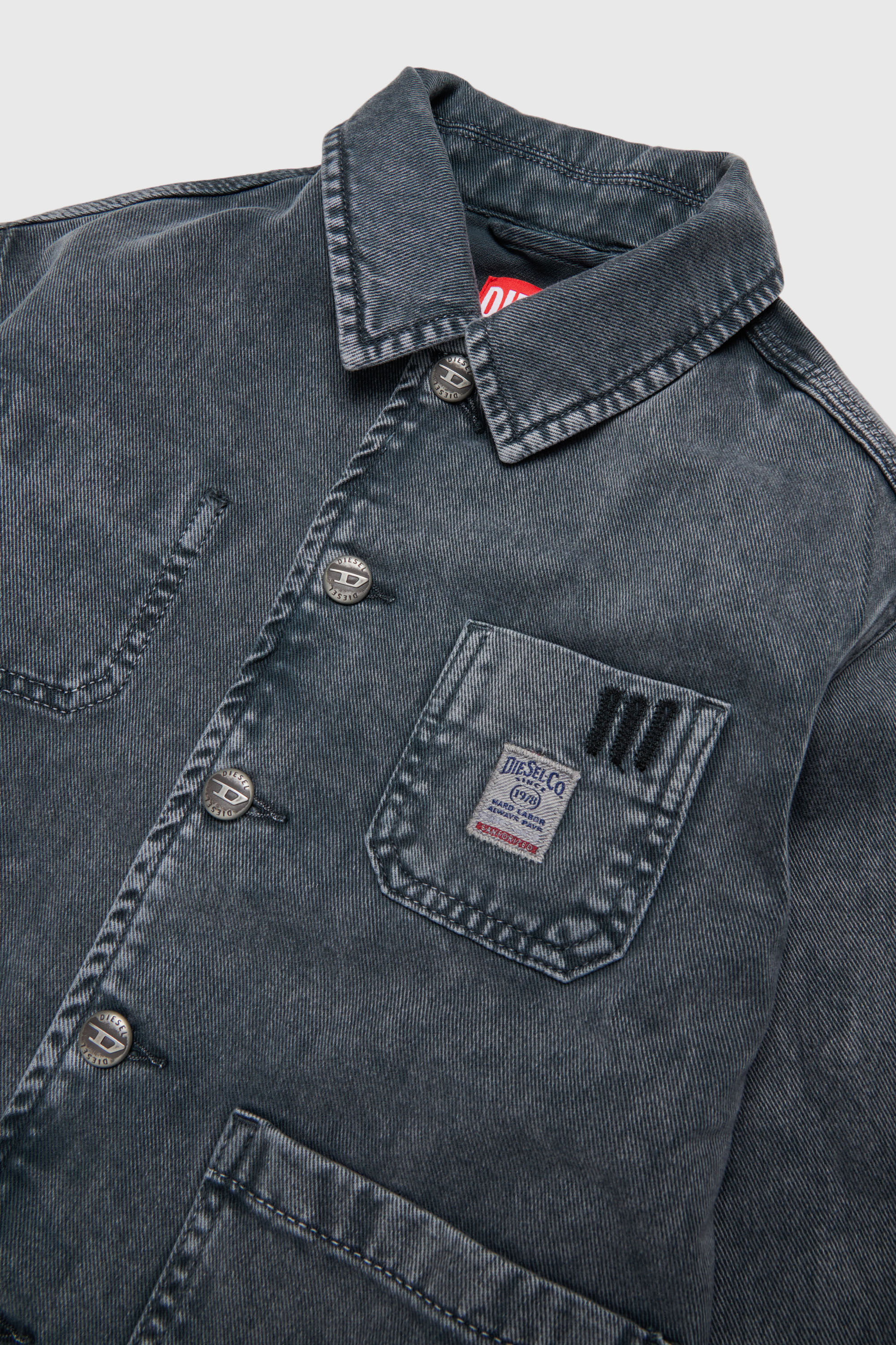 Diesel - JSTACK, Giacca stile workwear Uomo in Grigio - 3