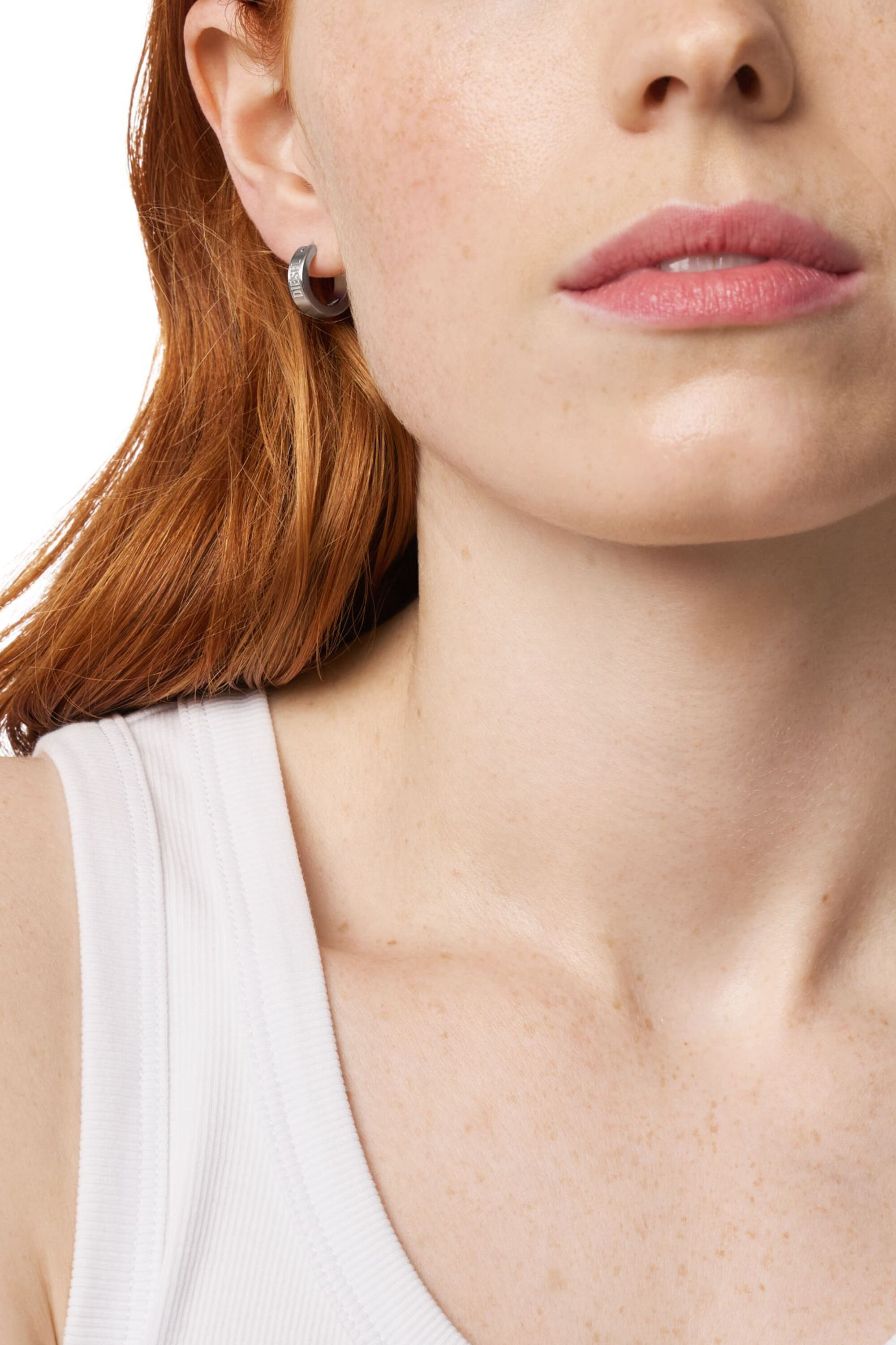 XENOX Orecchini A Cerchio Classici In Acciaio Inox Argento Per Donna (x1963), Impermeabili, Eleganti