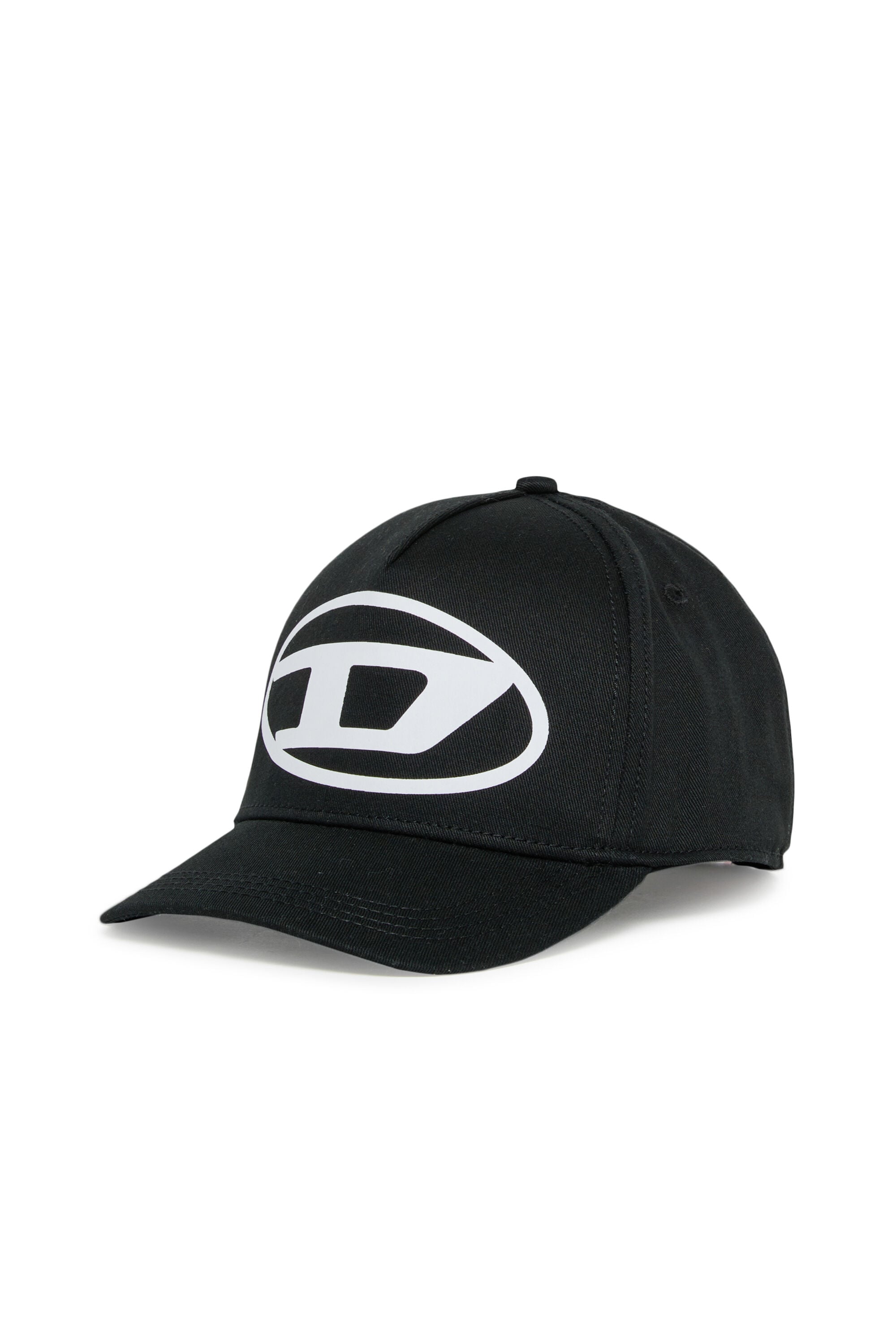Diesel - FLIMO, Cappellino da baseball con stampa Oval D logo Uomo in Nero - 1