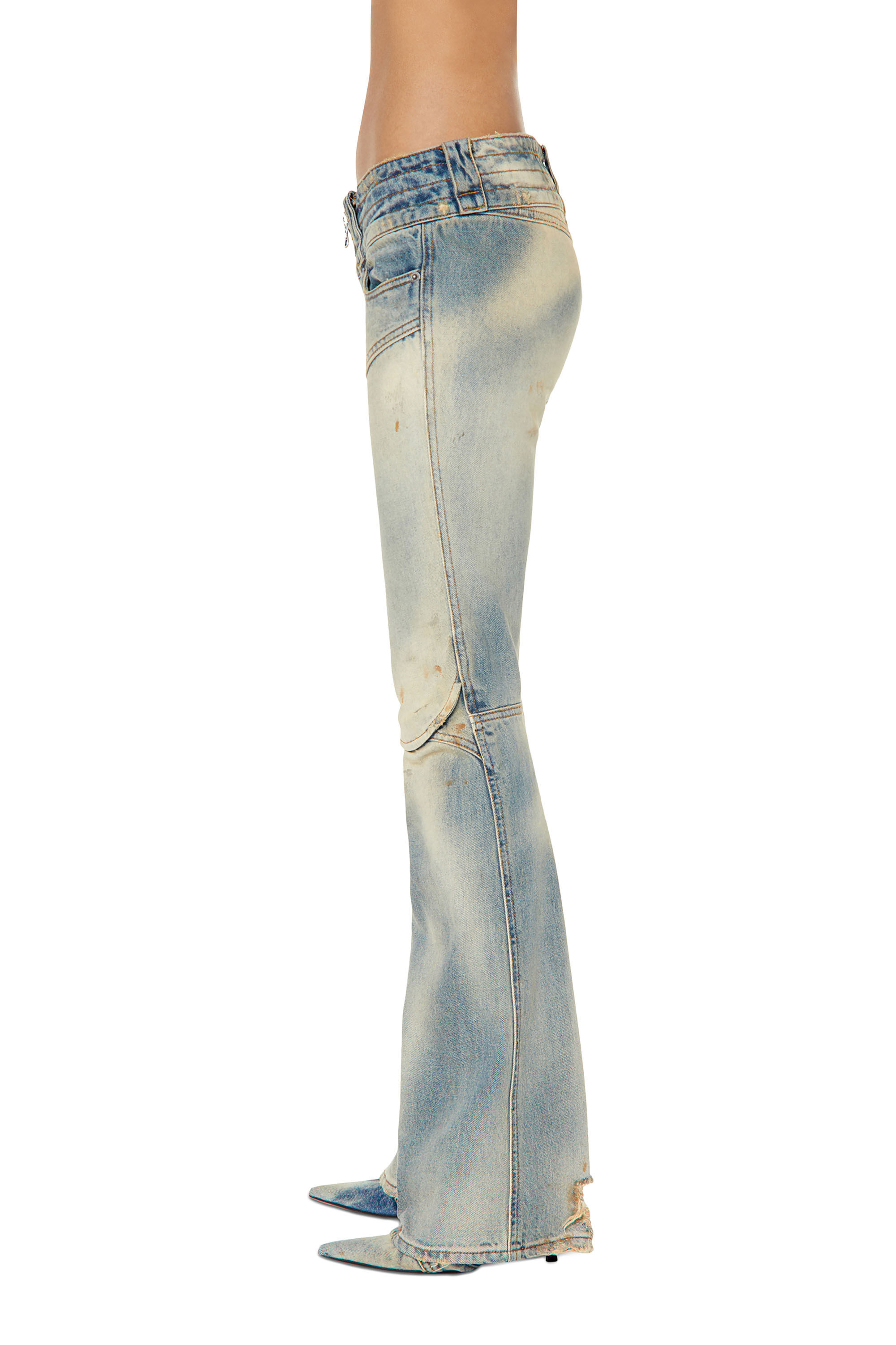 Diesel - Belthy 0ENAF Bootcut and Flare Jeans, Blu Chiaro - Image 5