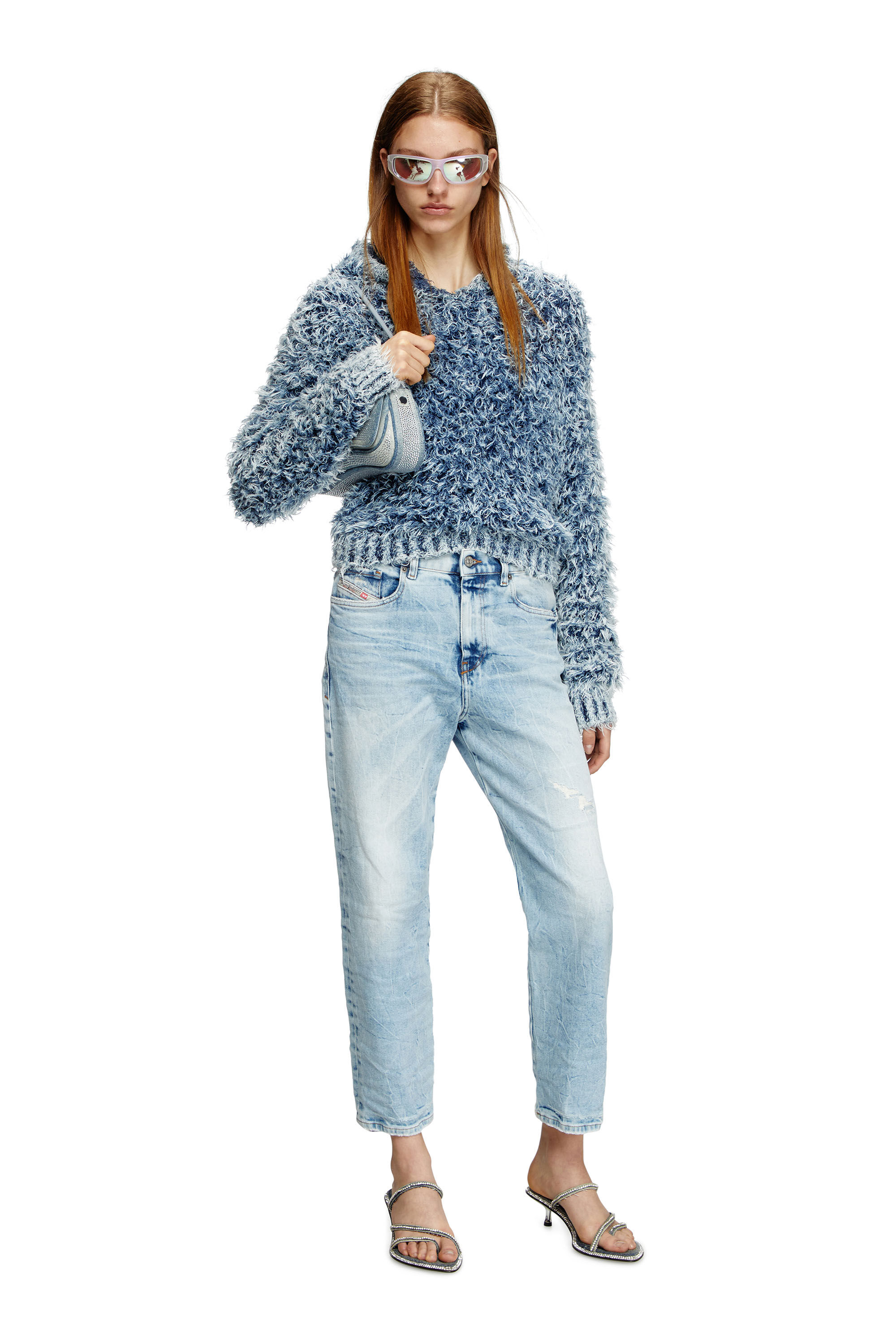 Diesel - Regular Jeans 2016 D-Air 09L31 Donna, Blu Chiaro - Image 1