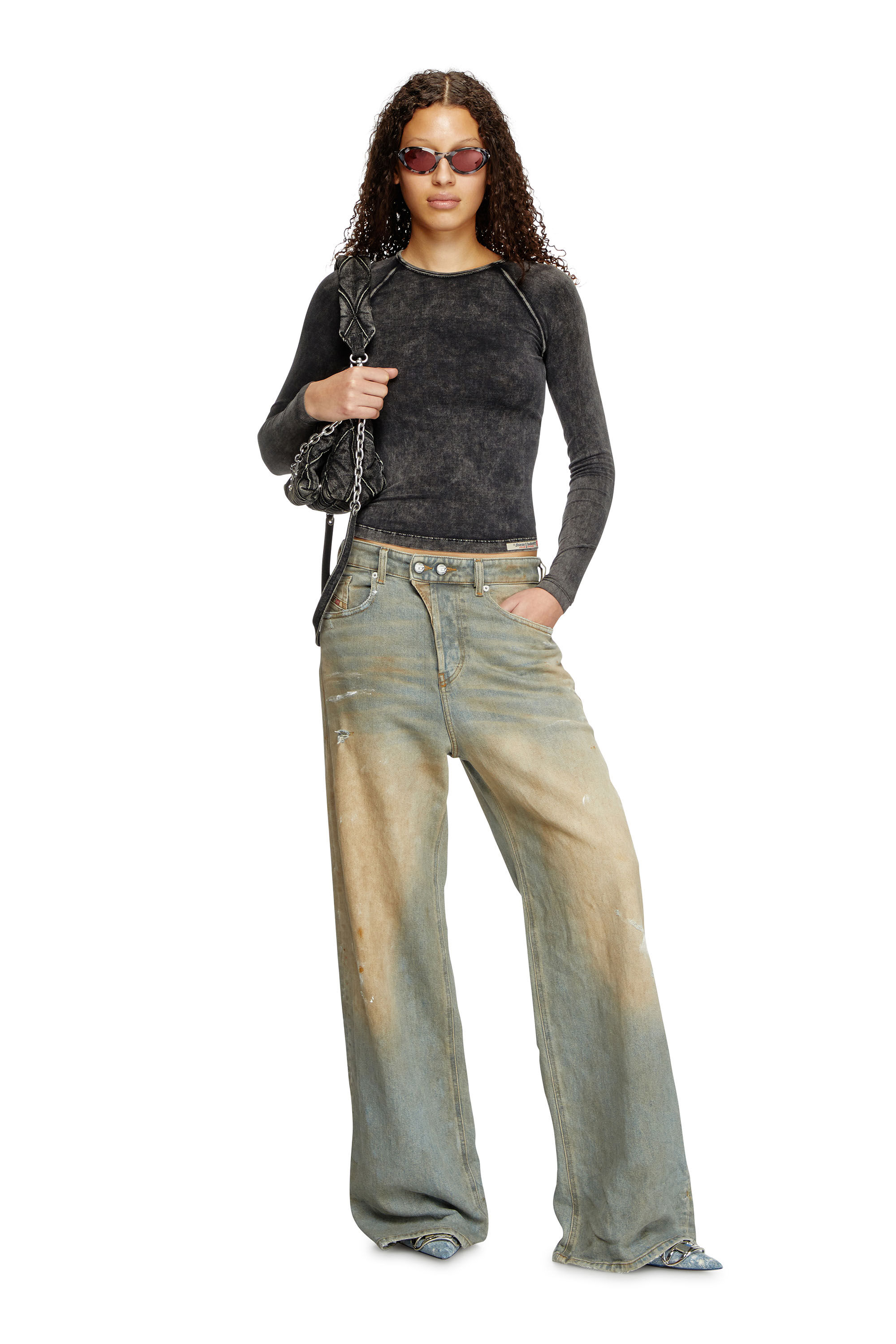 Diesel - Relaxed Jeans 1996 D-Sire 007Z4 Donna, Blu Chiaro - Image 1
