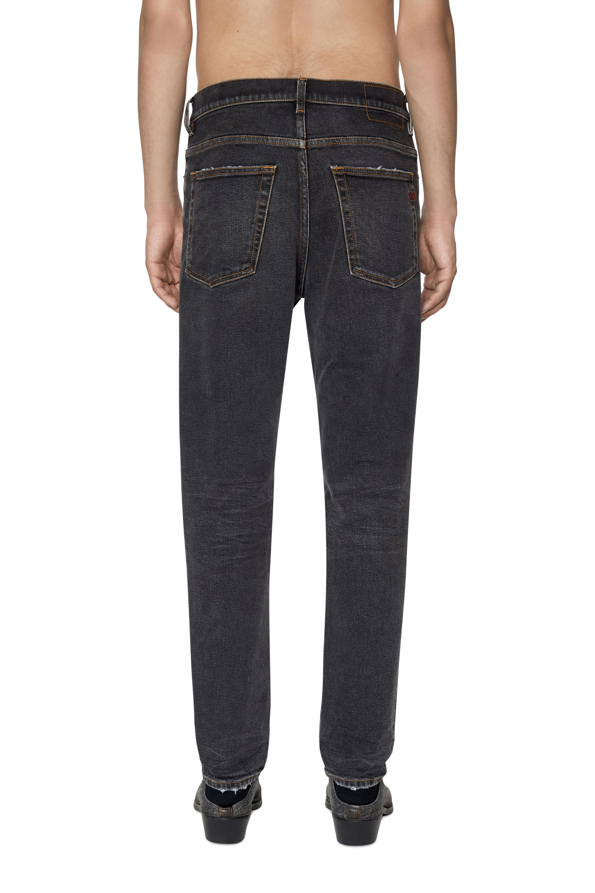 Diesel - 2005 D-FINING 09D66 Tapered Jeans, Nero/Grigio scuro - Image 4