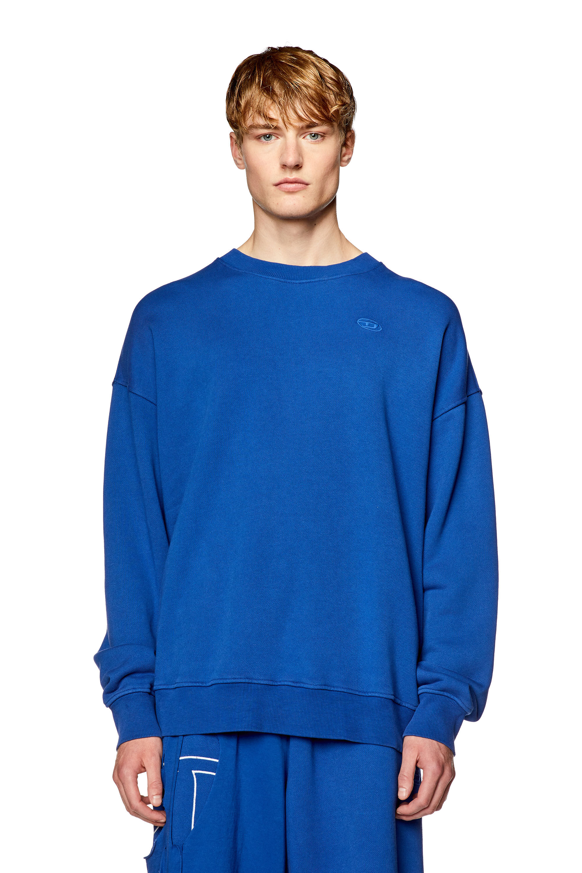Felpa diesel blu sale