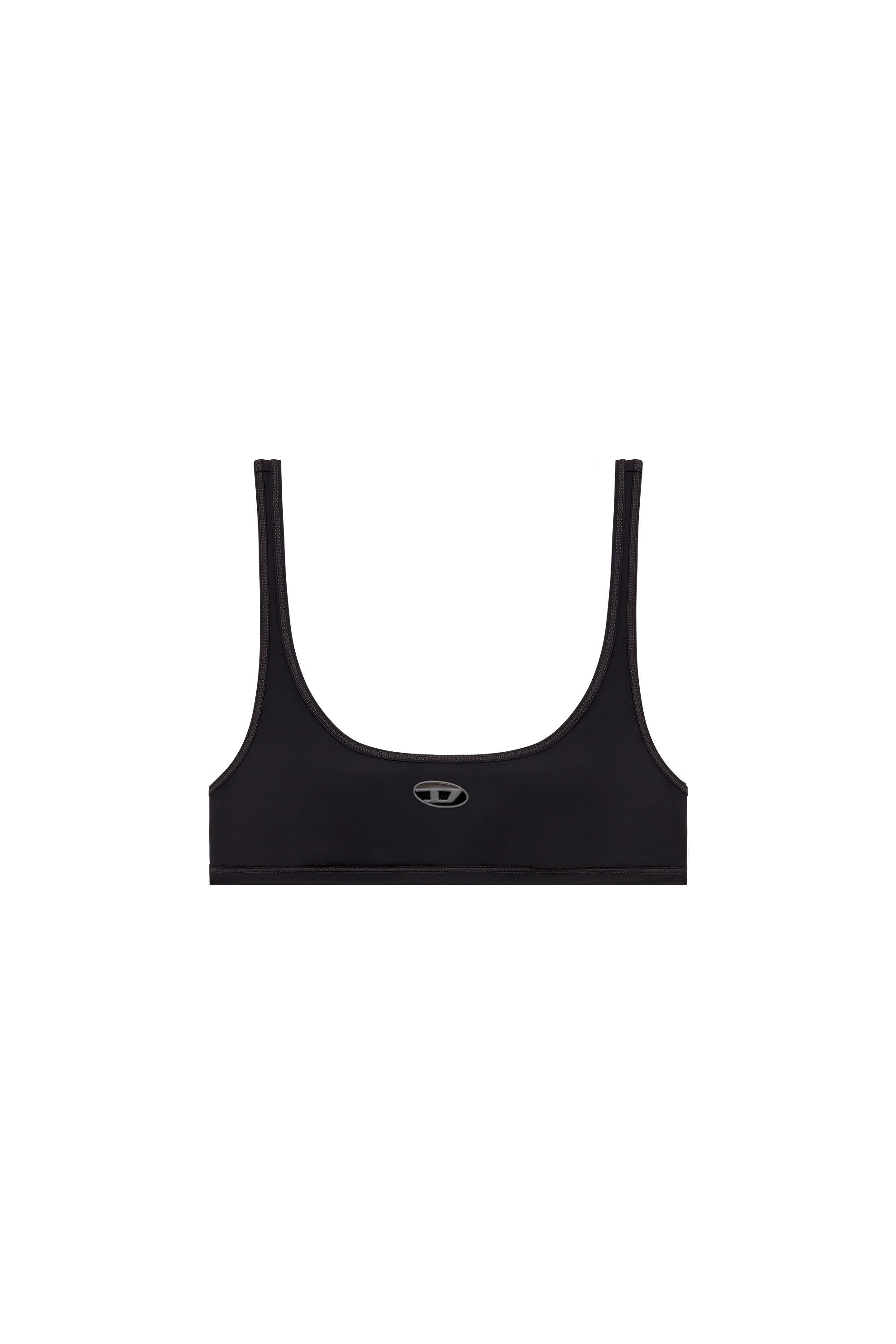 Diesel - CHELSEA-UTLT, Reggiseno sportivo con logo cut-out Donna in Nero - 1