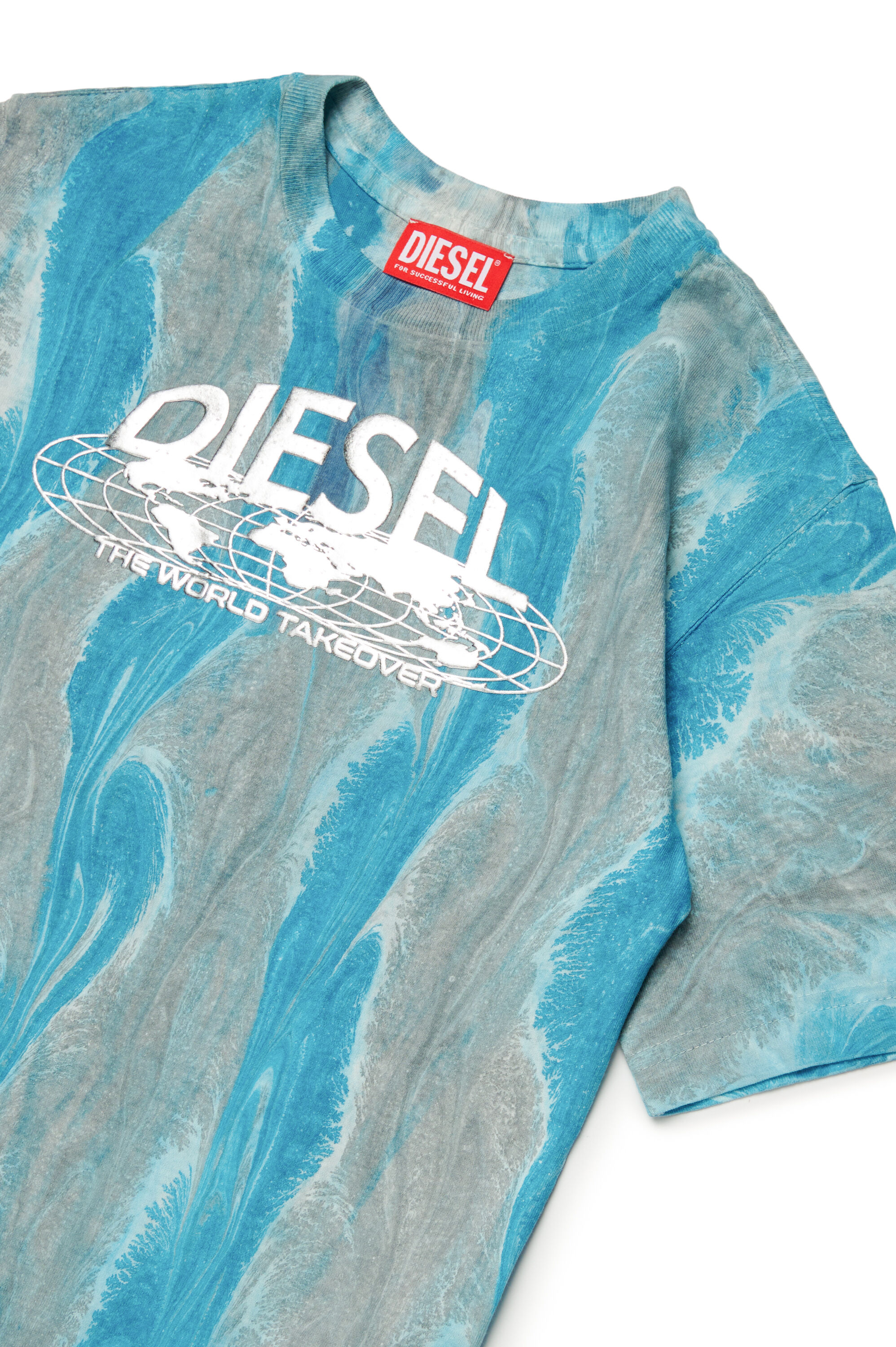 Diesel - TWASHL2 OVER, Grigio/Blu - Image 3