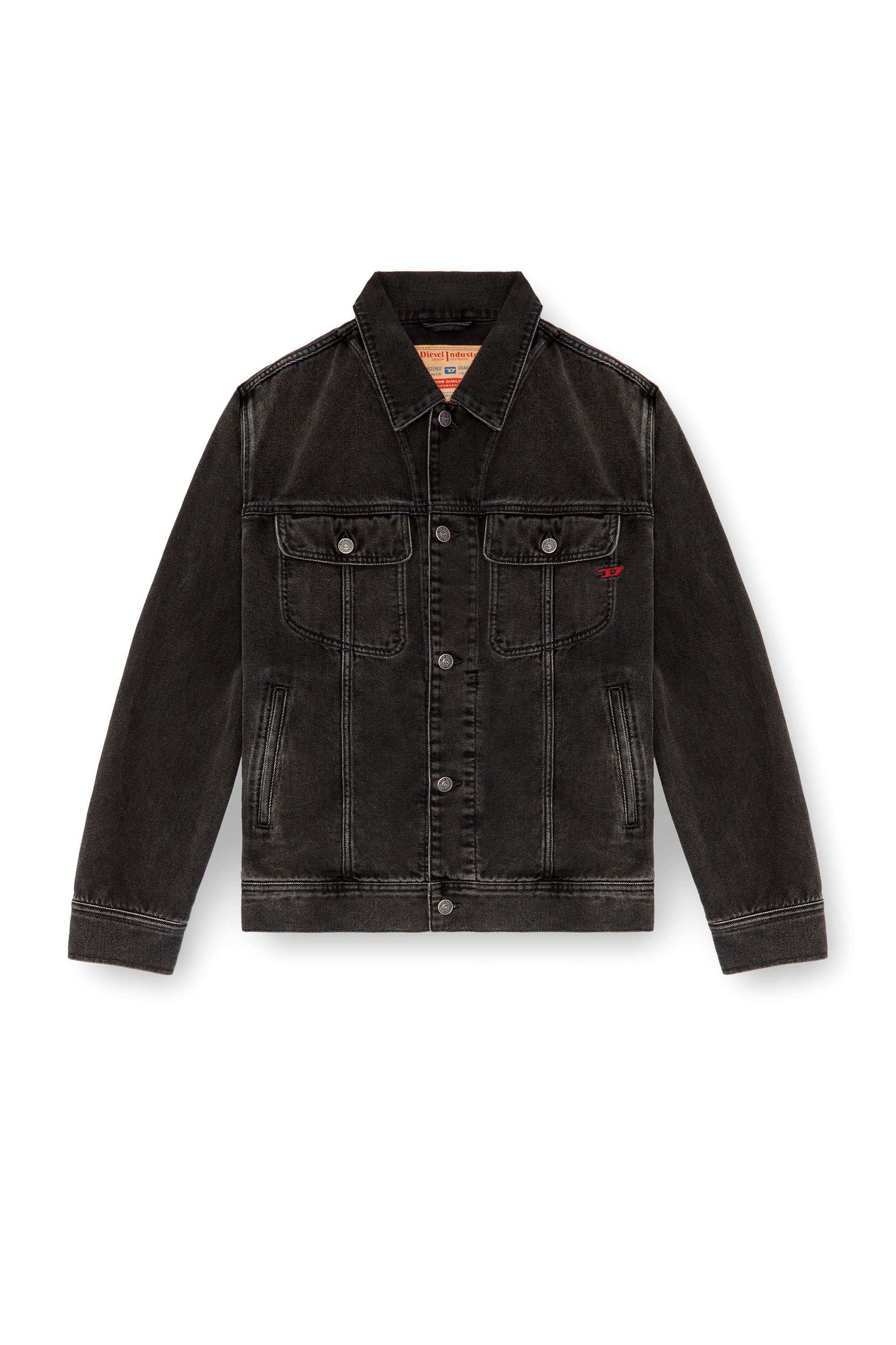Giacca trucker regular Uomo Nero Diesel