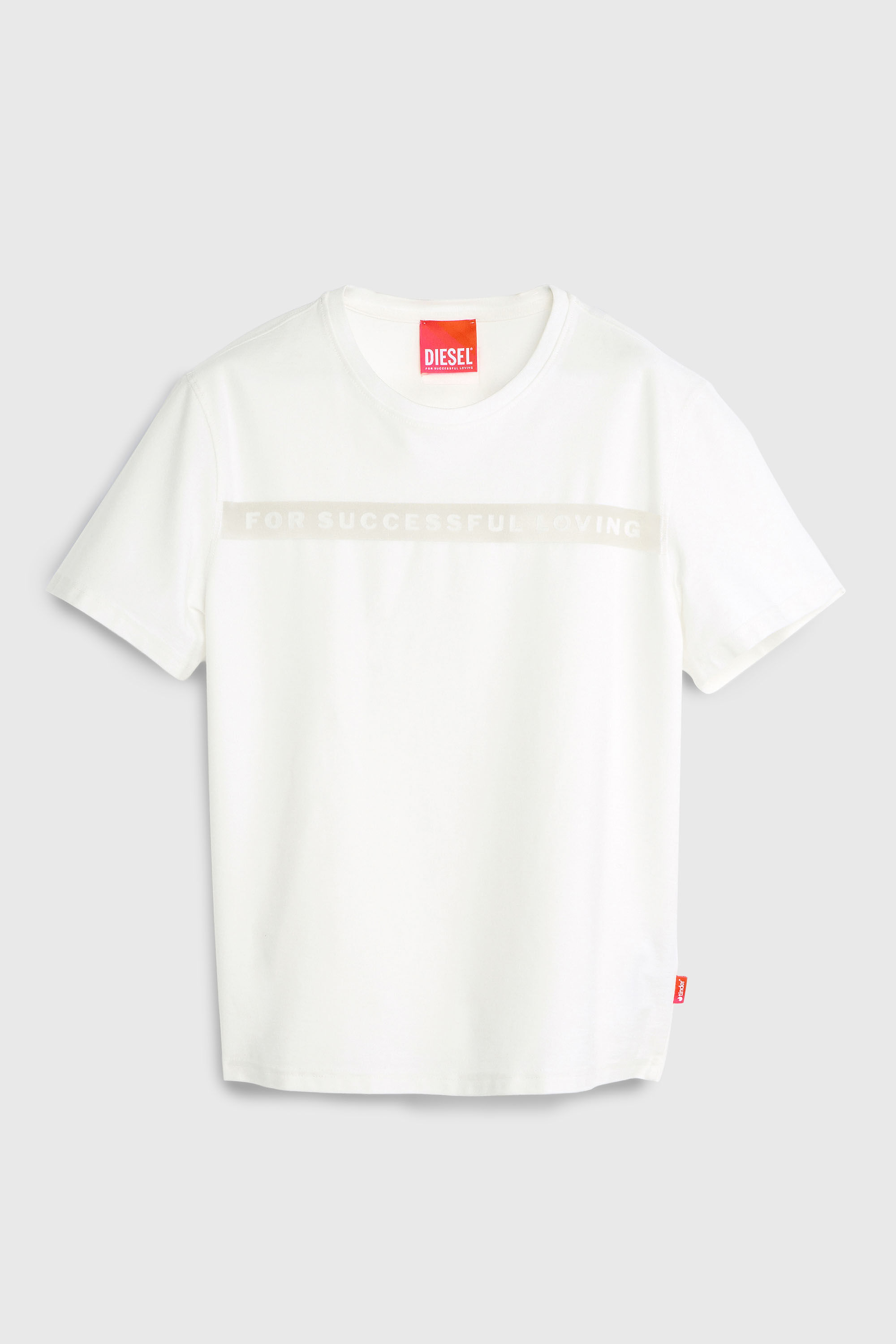 Diesel - PR-T-NOTS-CHI-R, T-shirt con logo For Successful Loving Unisex in Bianco - 2