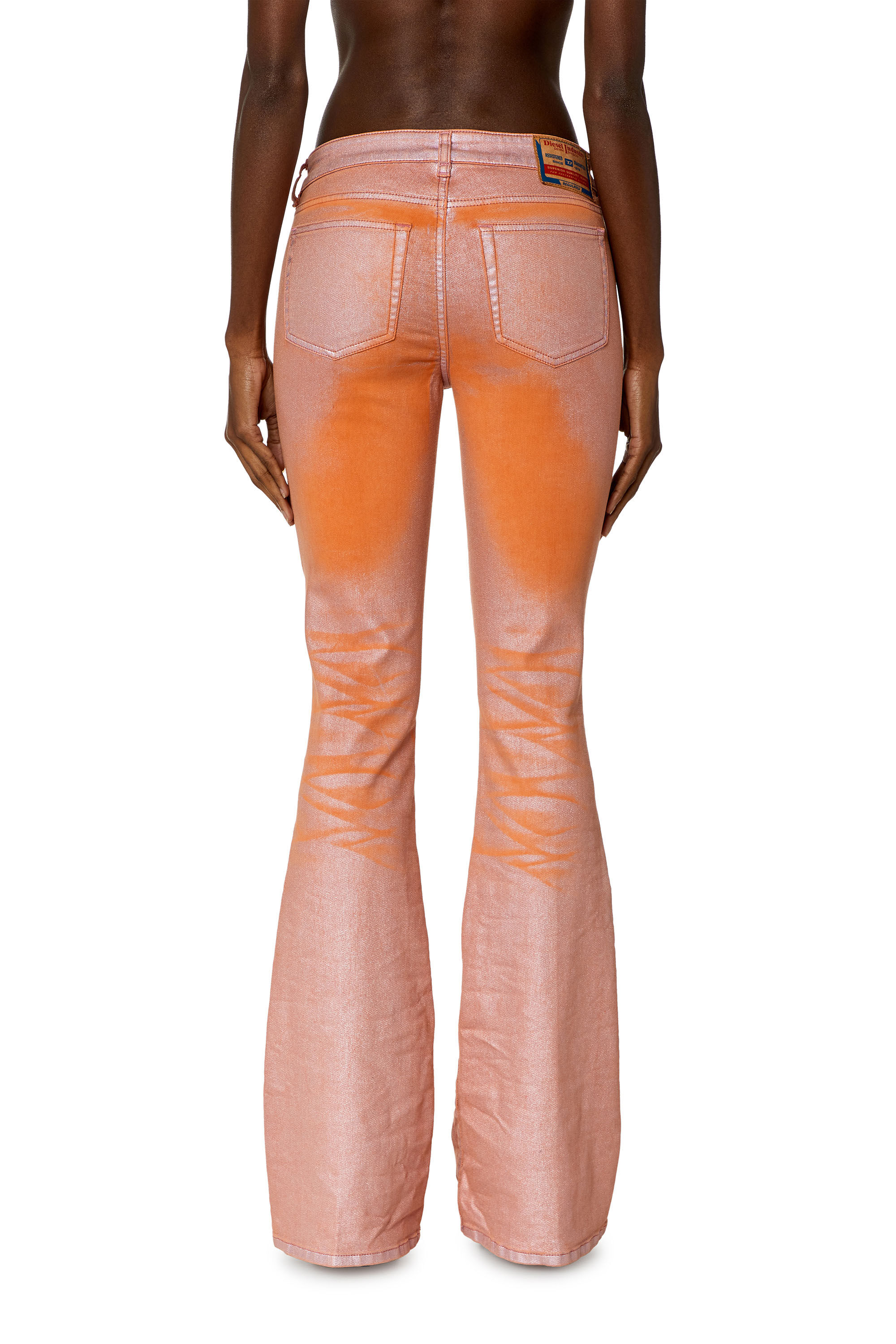 Diesel - Bootcut and Flare Jeans 1969 D-Ebbey 068KT, Rosa/Arancione - Image 4