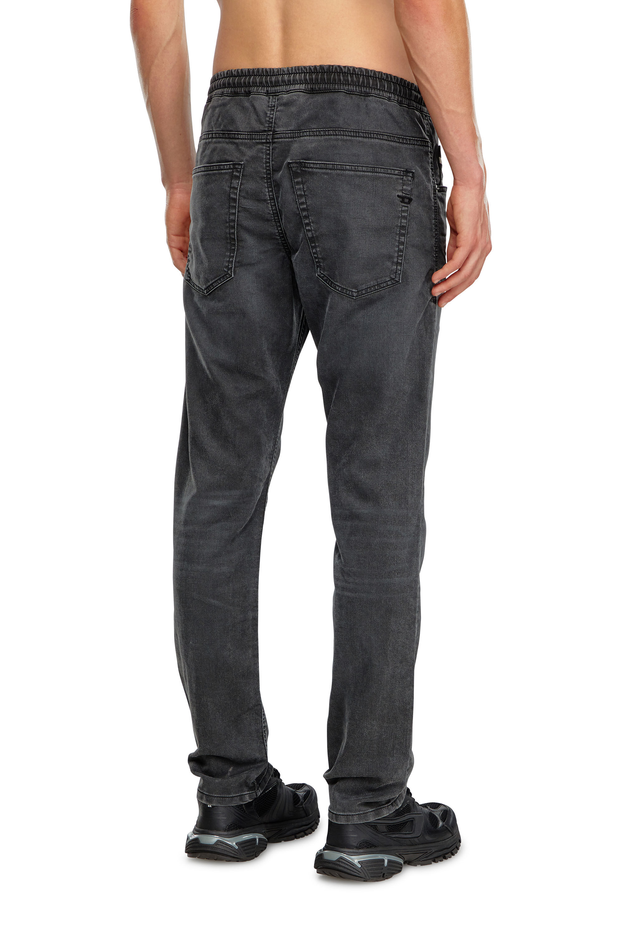 Diesel - Regular 2030 D-Krooley Joggjeans® 09J75 Uomo, Nero/Grigio scuro - Image 4