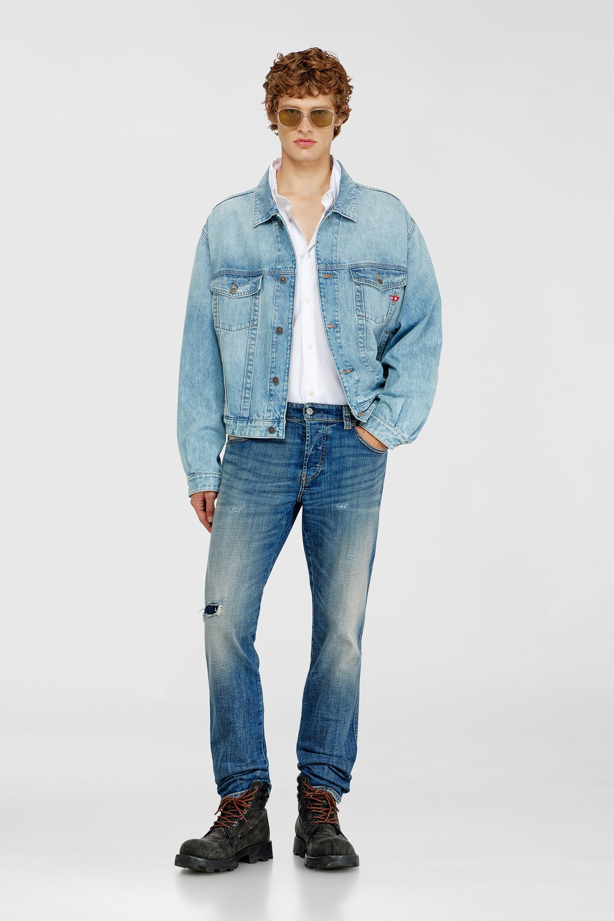 Diesel - D-RANGER, Giacca trucker in denim Unisex in Blu - 1