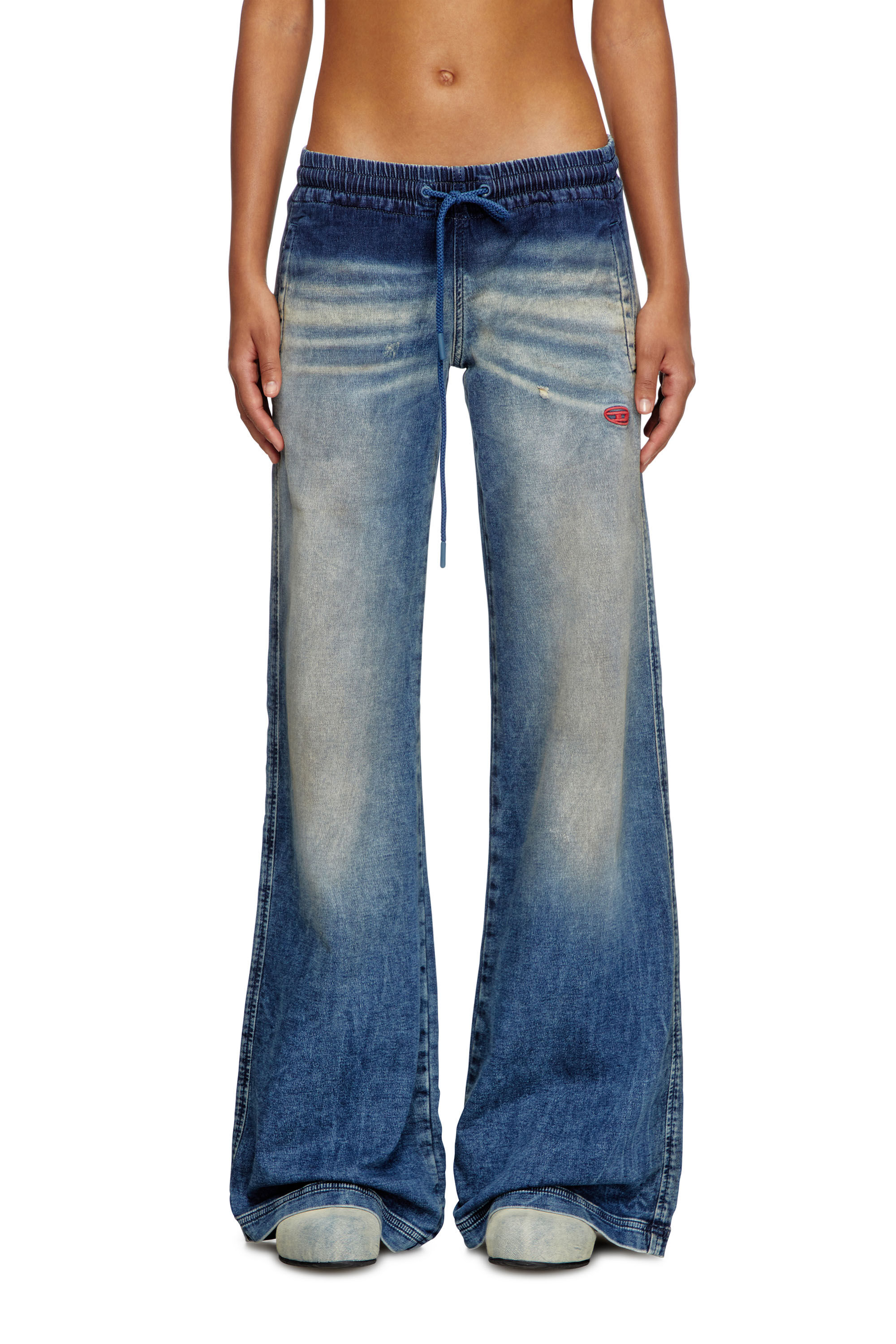 Diesel - Relaxed 2078 D-Ainty Joggjeans® 068PQ Donna, Blu medio - Image 3
