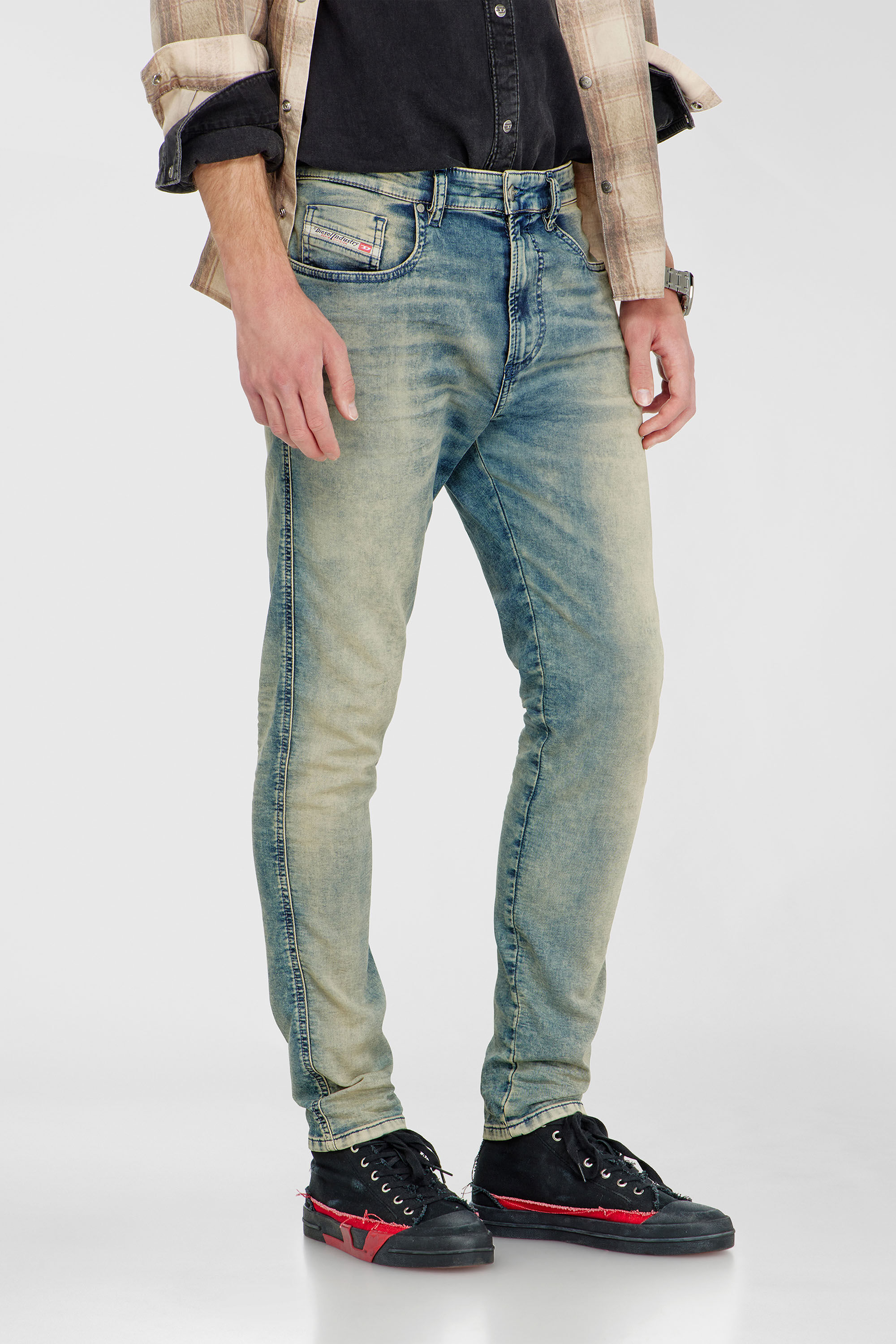 Diesel - Slim 2062 D-Strukt Joggjeans&reg; 09P60 Uomo, Blu medio - Image 5