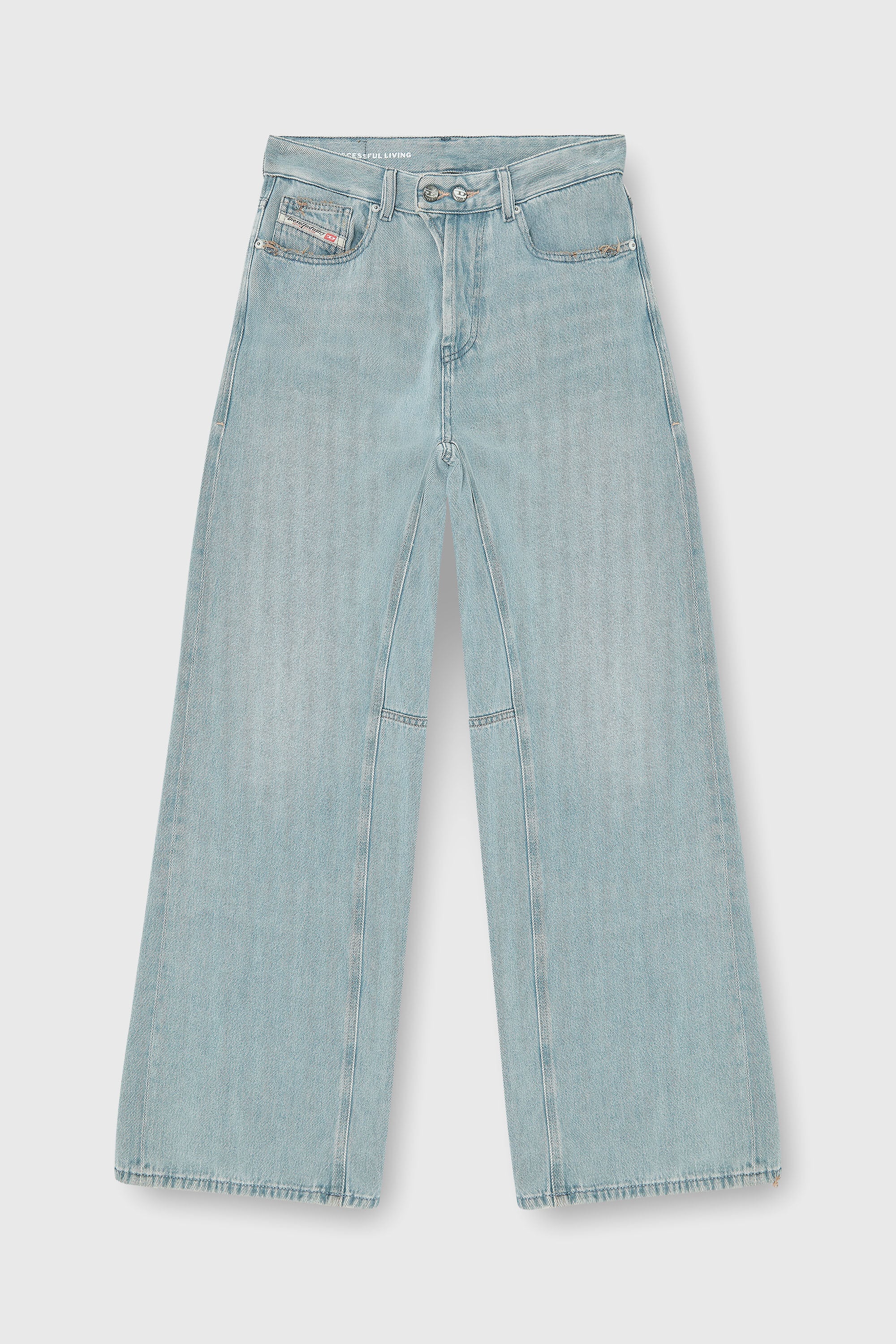 Diesel - Relaxed Jeans 1996 D-Sire 09P84 Donna, Blu Chiaro - Image 6