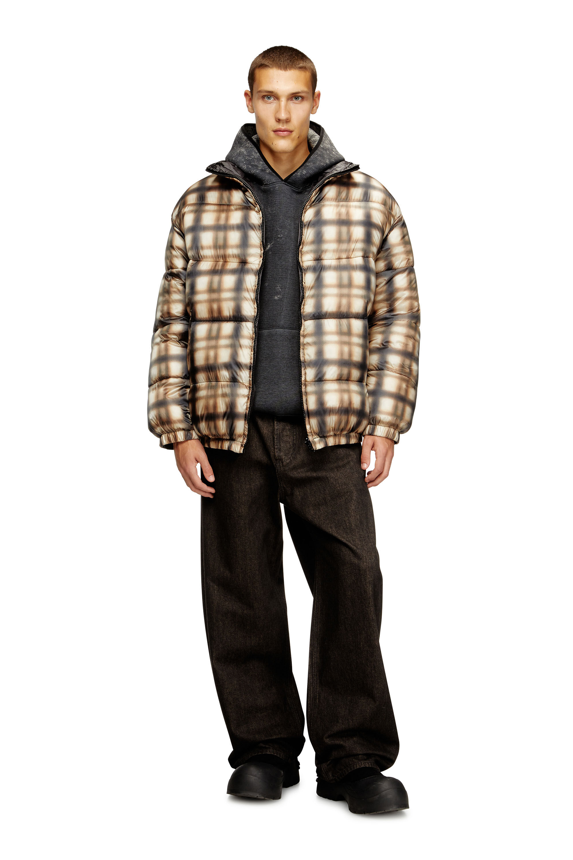 Diesel - W-BOURBON-ENBM, Giacca bomber reversibile imbottita Uomo in ToBeDefined - 1